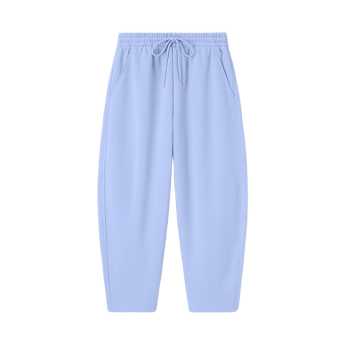 359982-62 (W) GU Sweat Barrel Ankle Pants +EC Short Blue
