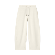 (W) GU Heavy Weight Sweat Barrel Leg Pants Natural
