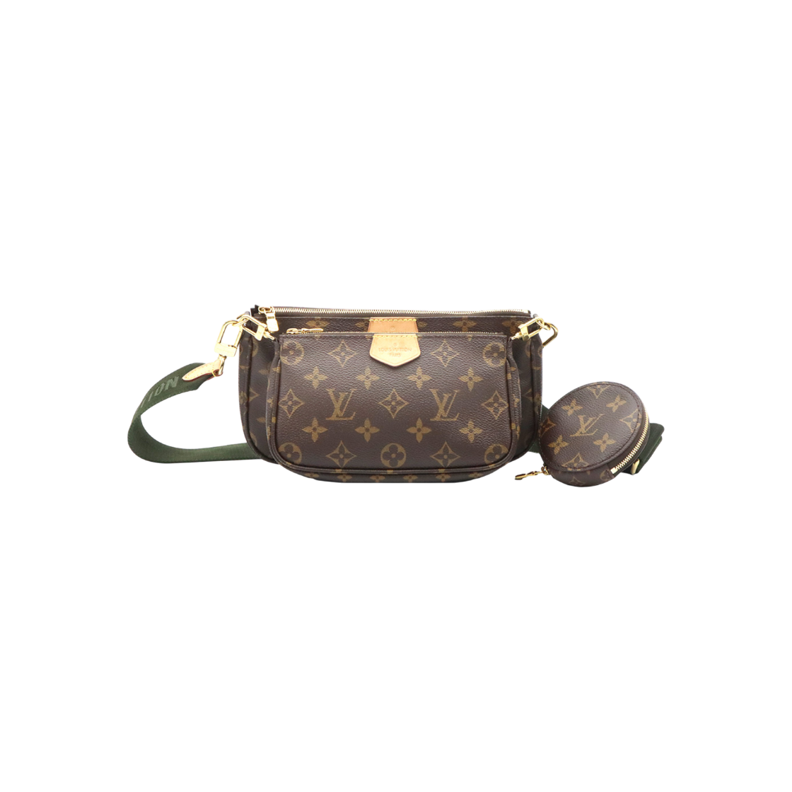 루이비통 M44813 모노그램 캔버스 카키 멀티 포쉐트 악세수아 크로스백(Louis Vuitton M44813 Monogram Canvas Khaki Multi Pochette Accessoires Crossbody Bag) - 1