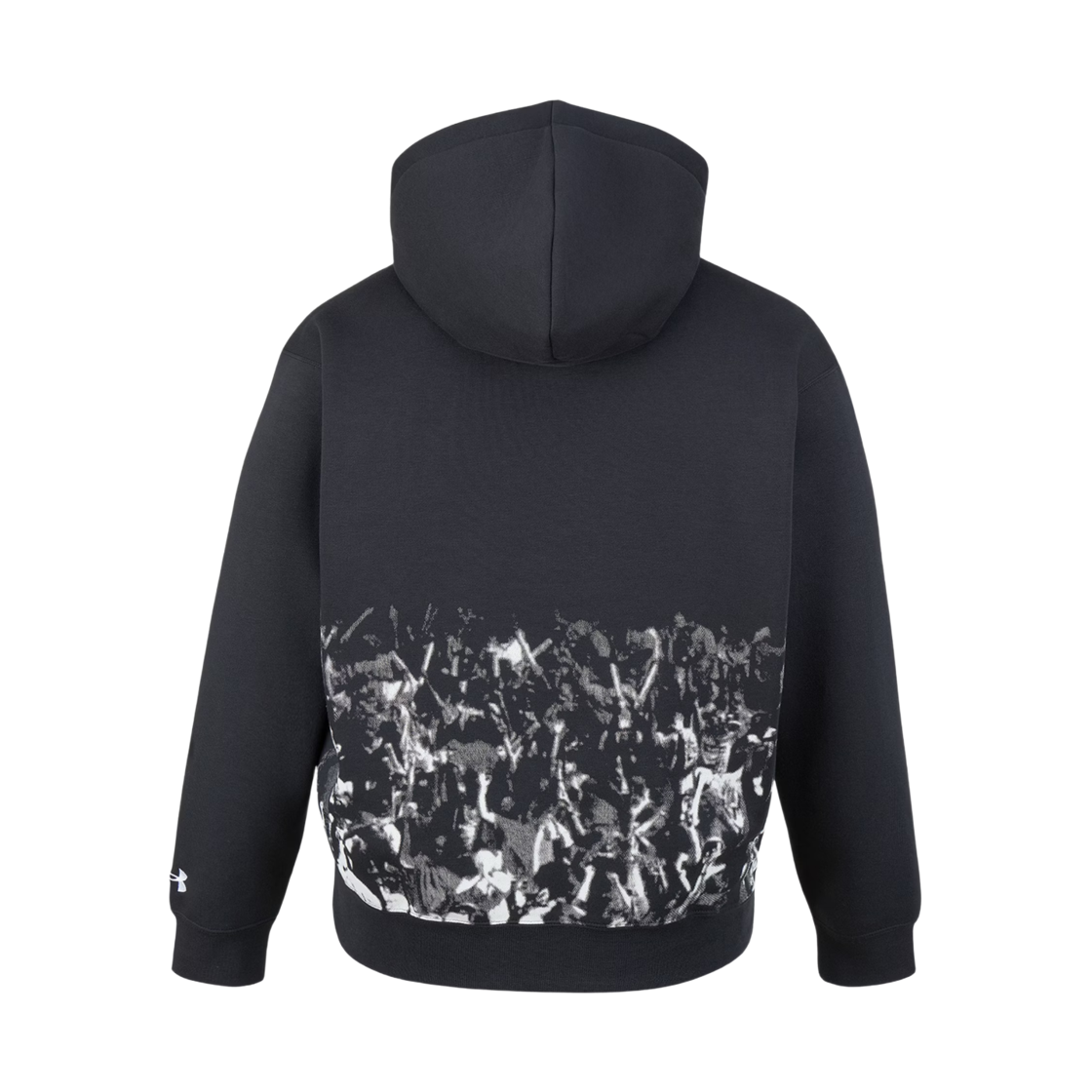 언더아머 APAC 커리 플리스 시그니쳐 후드 블랙 화이트(Under Armour APAC Curry Fleece Signature Hoodie Black White) - 2