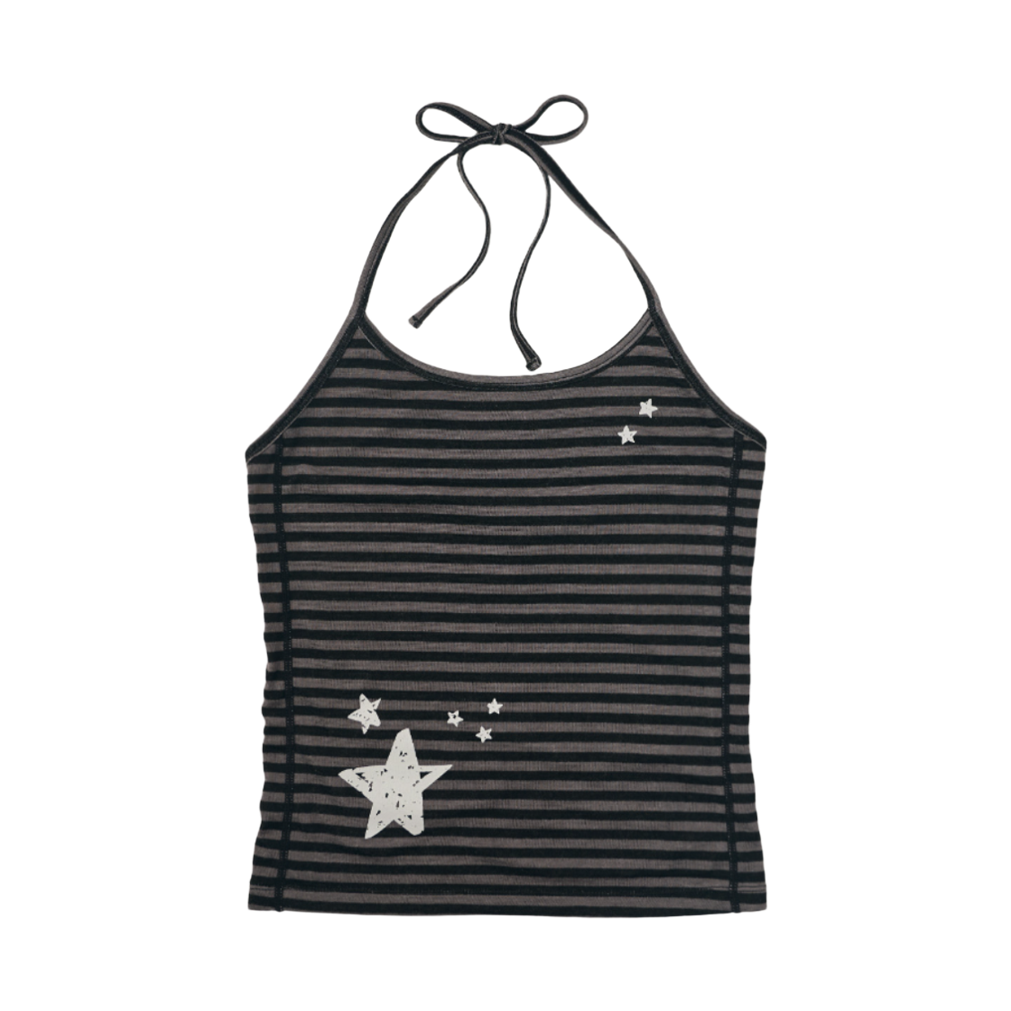 미헤브 스트라이프 홀터넥 탑(mihev Striped Halter Neck Top) - 1