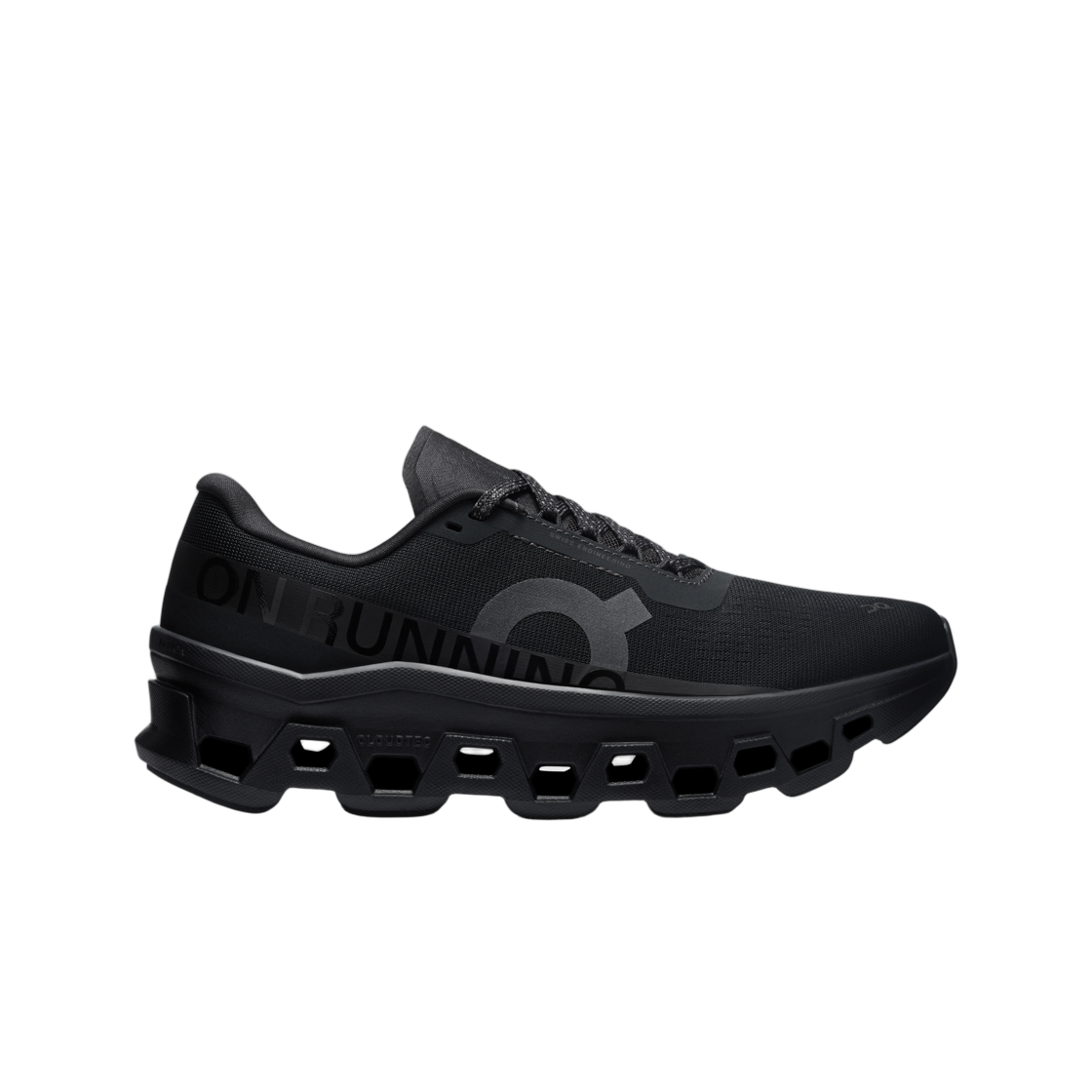 (W) 온 러닝 클라우드몬스터 1 블랙 블랙((W) On Running Cloudmonster 1 Black Black) - 1