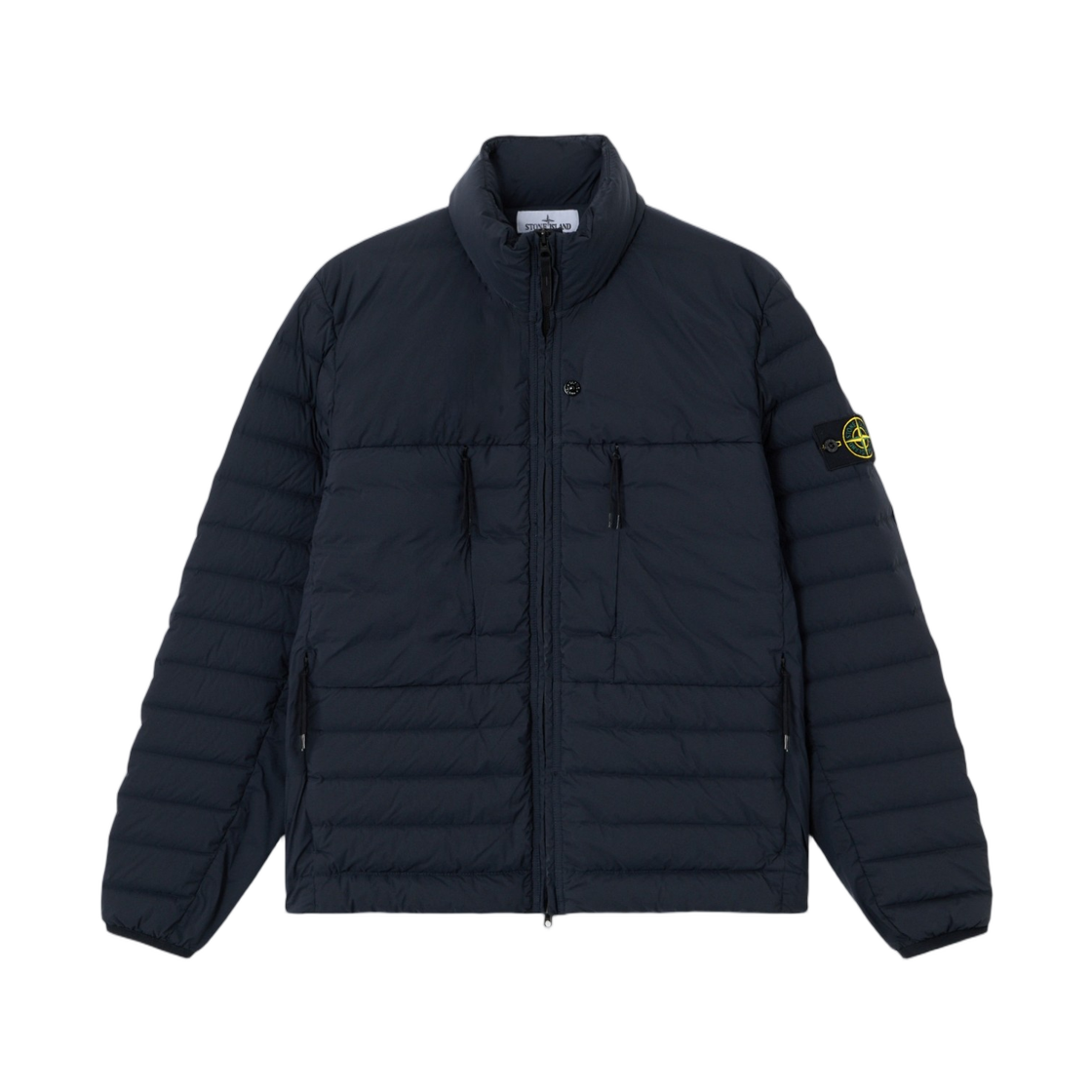 L1S1541001-06S0183-V0020 Stone Island 4100106 Seamless Tunnel Nylon Down-TC Stand Collar Down Jacket with Anti-Drop Navy Blue - 26SS