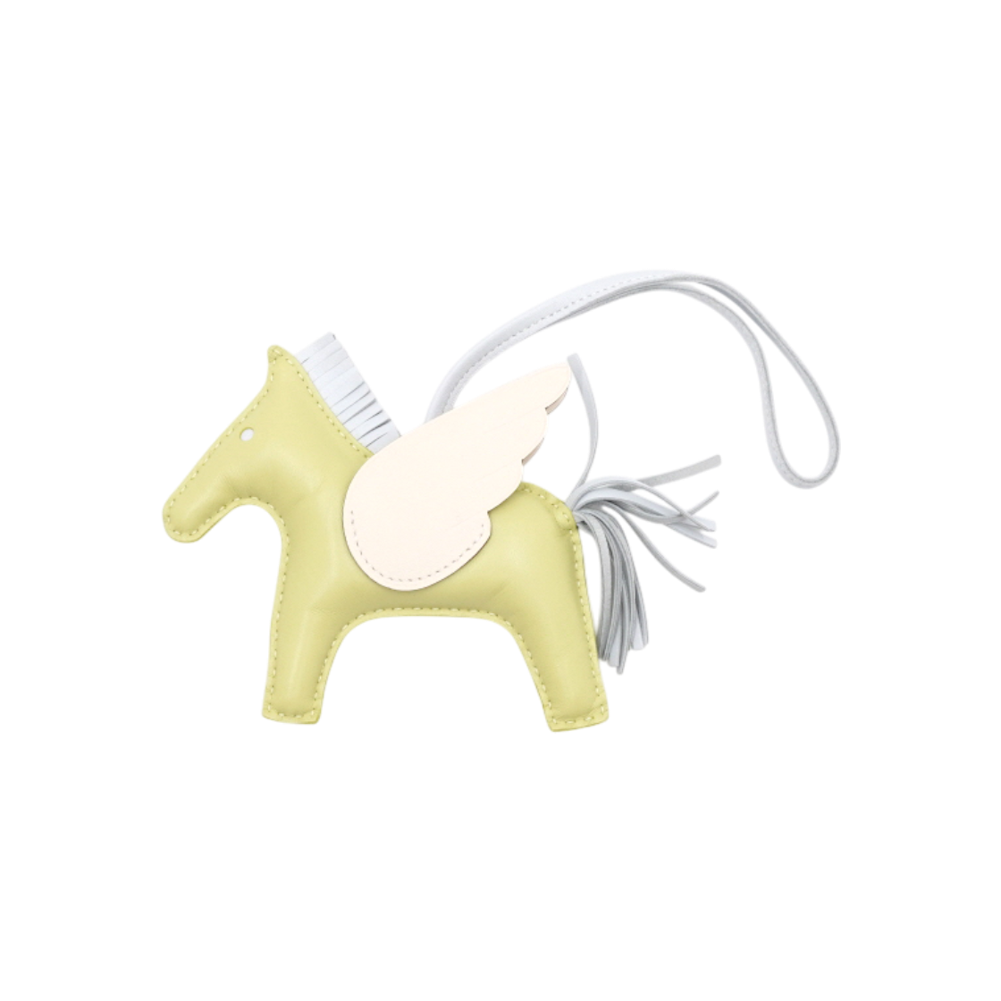 에르메스 H083011CAAD 로데오MM 페가수스 날달말 미듐 백참aa59534(Hermes H083011CAAD Swift & Jaune Bourgeon Bleu Rodeo MM Pegasus Medium Bag Charm) - 1