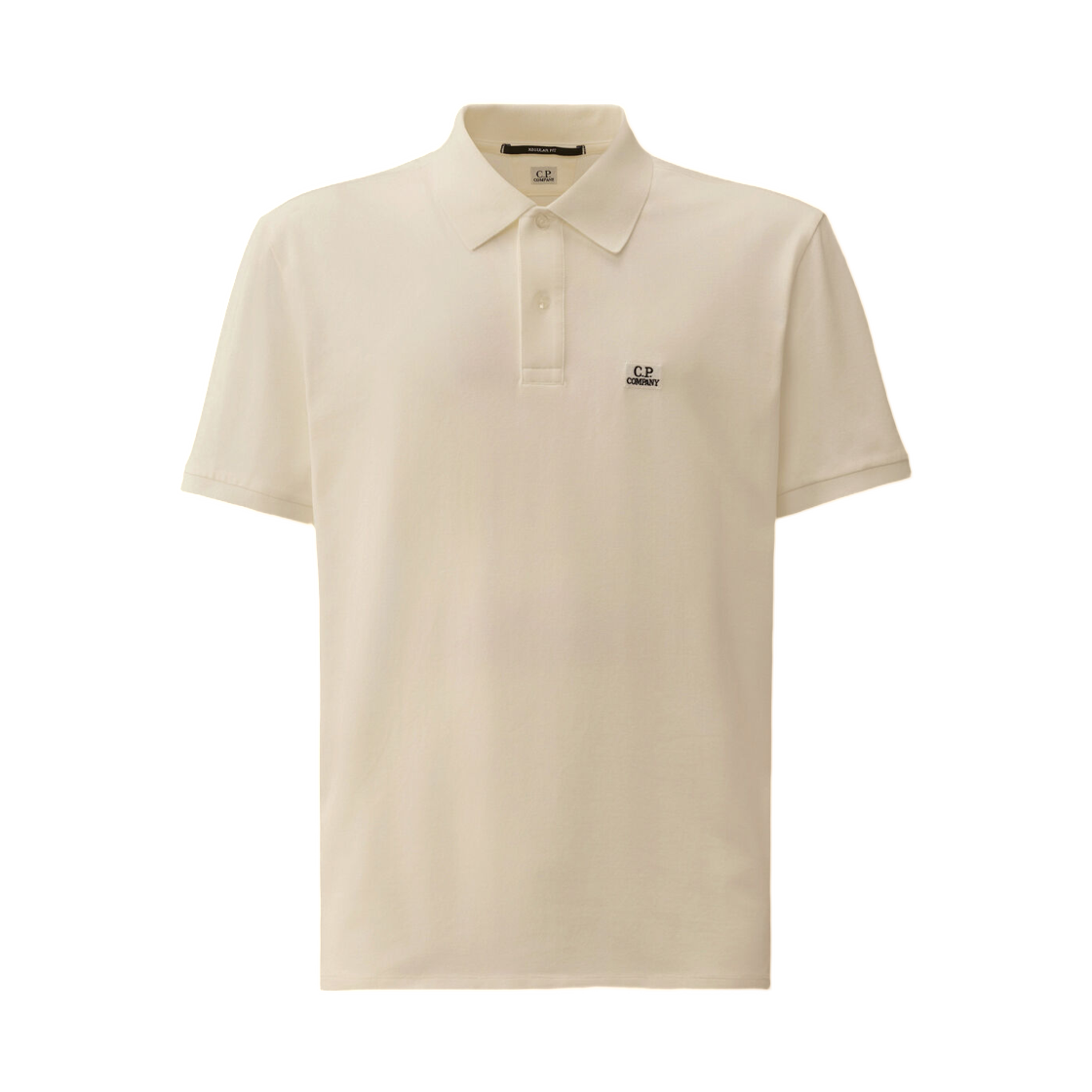 RCCMPL721A005263W103 C.P. Company Stretch Piquet Short Sleeve Polo Gauze White - 25FW