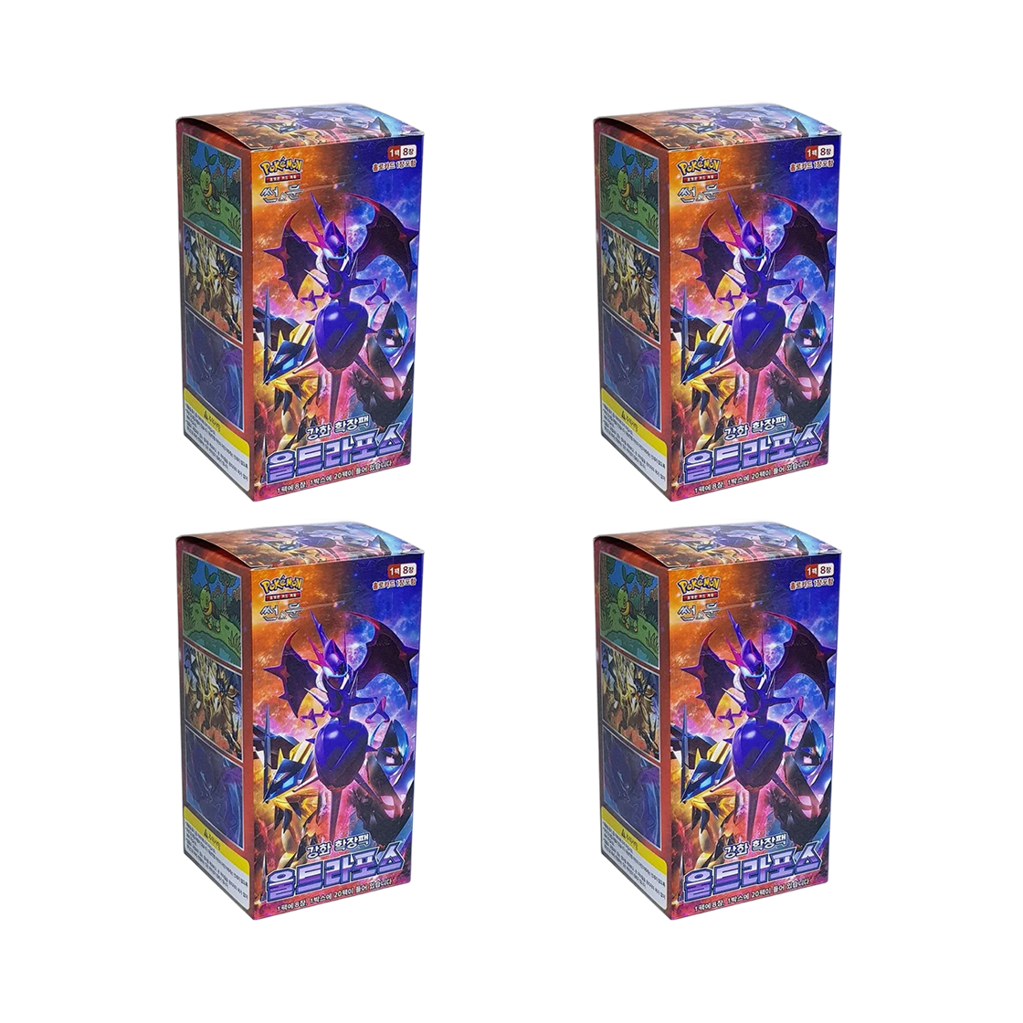 포켓몬 TCG 썬&문 강화 확장팩 울트라포스 4 박스 (총 80팩/한글판)(Pokemon TCG Sun & Moon Enhanced Expansion Pack Ultra Forces 4 Boxes (Total Pack of 80/Korean Ver.)) - 1