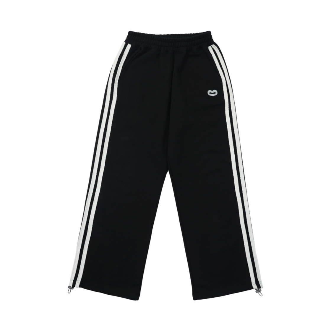 미헤브 더블 라인 스트라이프 스웻팬츠 블랙(mihev Double Sweat Stripe Sweatpants Black)