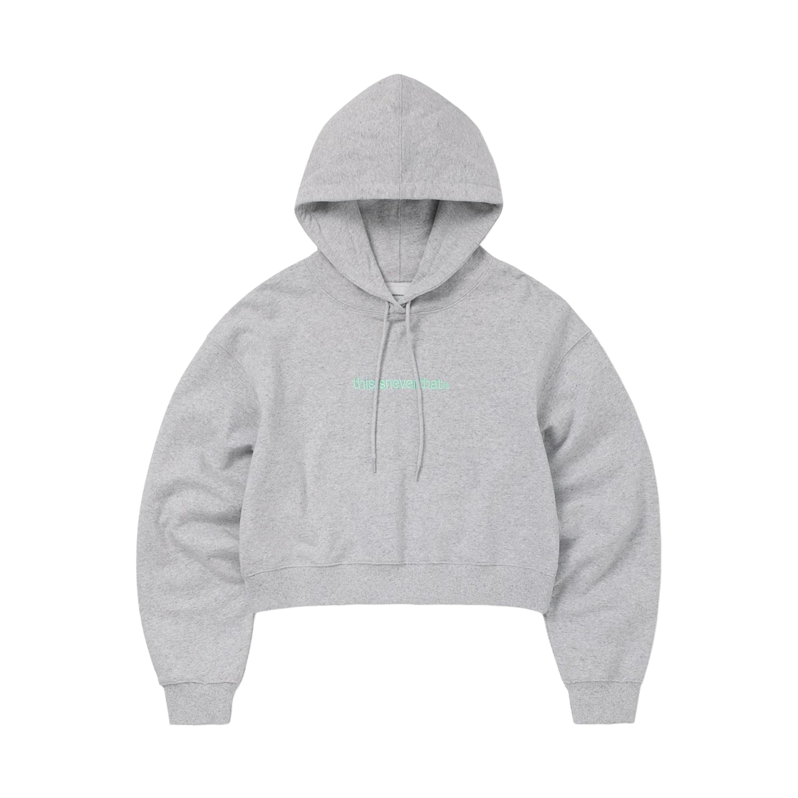(W) 디스이즈네버댓 로고 후드 헤더 그레이((W) Thisisneverthat Logo Hoodie Heather Grey) - 1