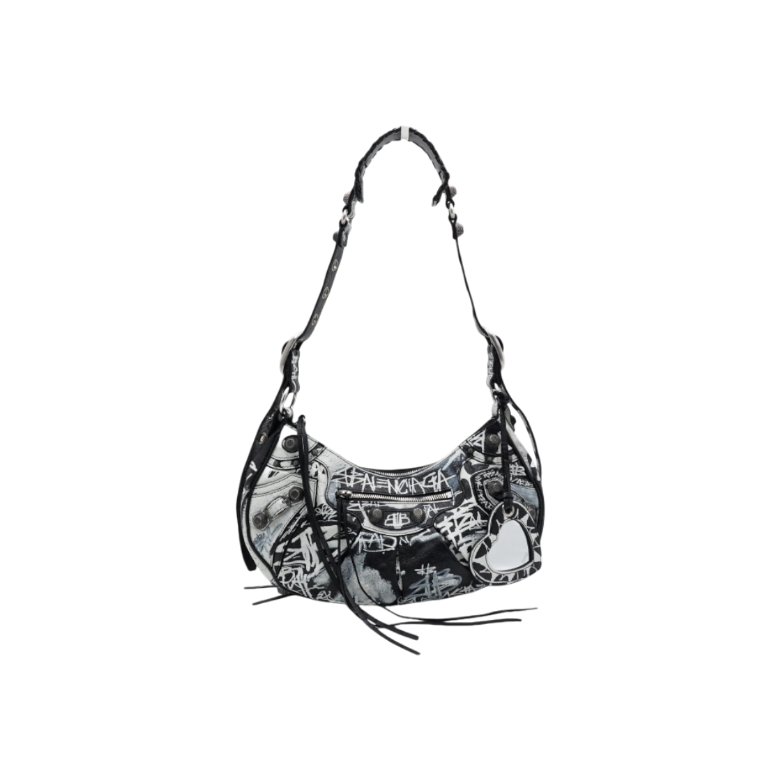 발렌시아가 671307 그래피티 컬러 램스킨 르카골 S 스몰 여성 숄더백 겸 크로스백aa59435(Balenciaga 671307 Graffiti Color Lambskin Le Cagole S Small Shoulder and Crossbody Bag)