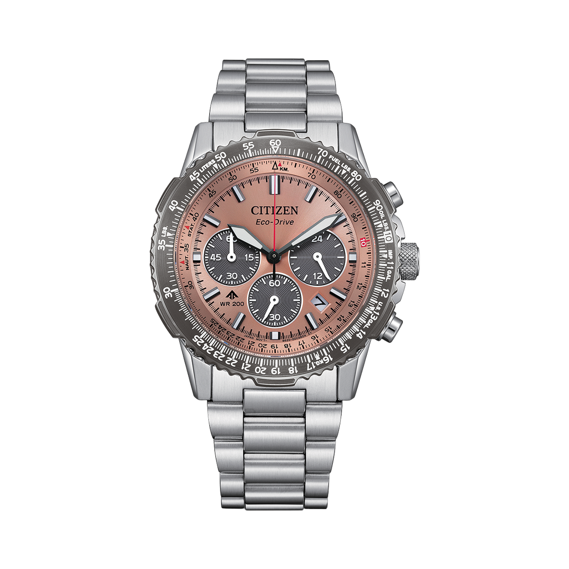 시티즌 프로마스터 스카이 에코드라이브 40mm 스테인리스 스틸 브라운 실버(Citizen Promaster Sky Eco-Drive 40mm Stainless Steel Brown Silver) - 1
