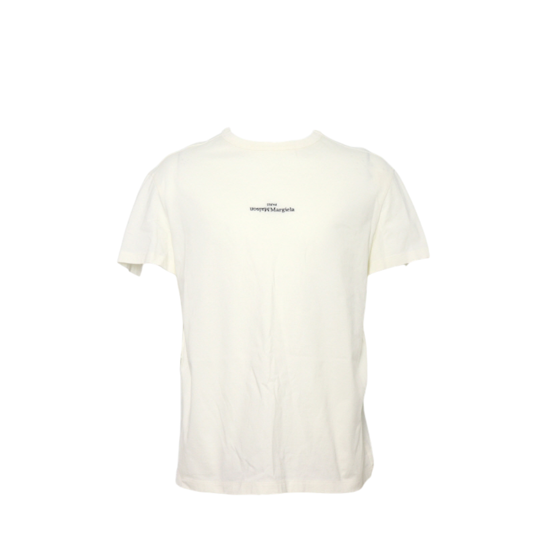 메종 마르지엘라 S30GC0701 화이트 스몰로고 코튼 남여공용 반팔 티셔츠aa59496(Maison Margiela White Small Logo Cotton Unisex T-Shirt)