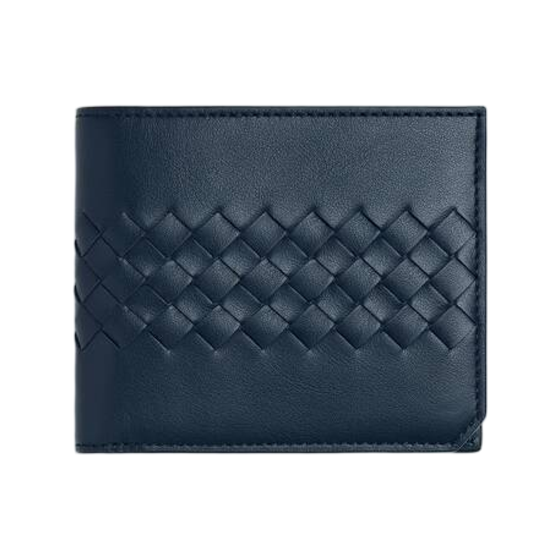보테가 베네타 인트레치아토 피콜로 바이폴드 월렛 코인 퍼스 넵튠(Bottega Veneta Intrecciato Piccolo Bi-Fold Wallet with Coin Purse Neptune)