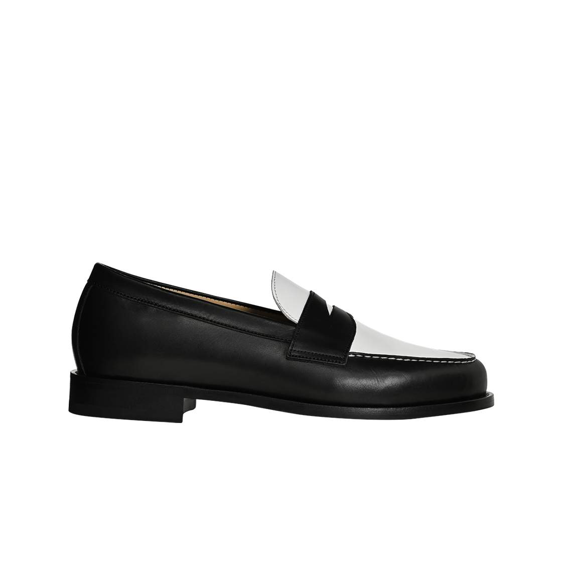 포스트맨 에센셜 페니 2 블랙 화이트 카프(POSTMAN Essential Penny 2 Black White Calf)