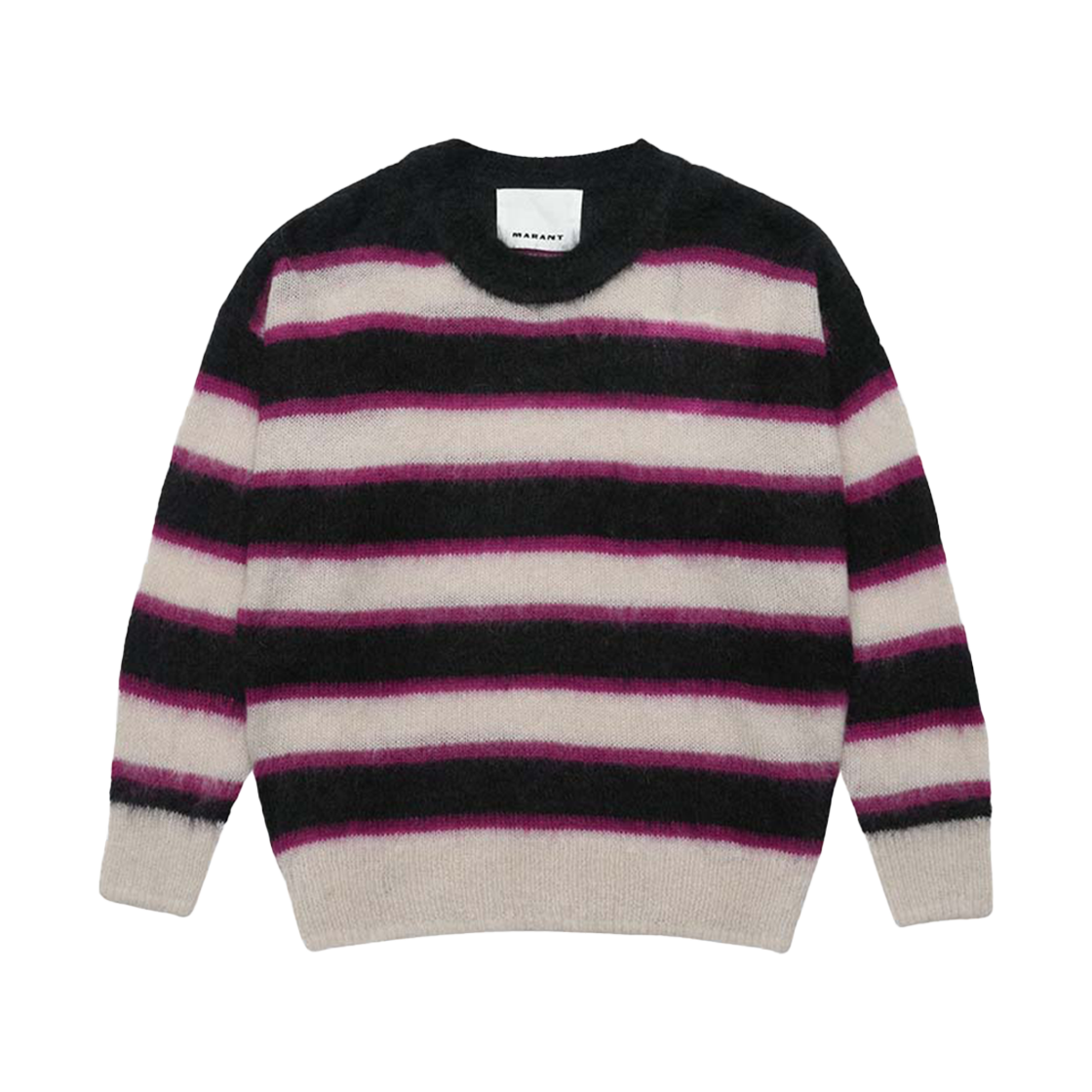 PU0062HA-A3L89H-02FK Isabel Marant Drussellh Mohair Sweater Faded Black