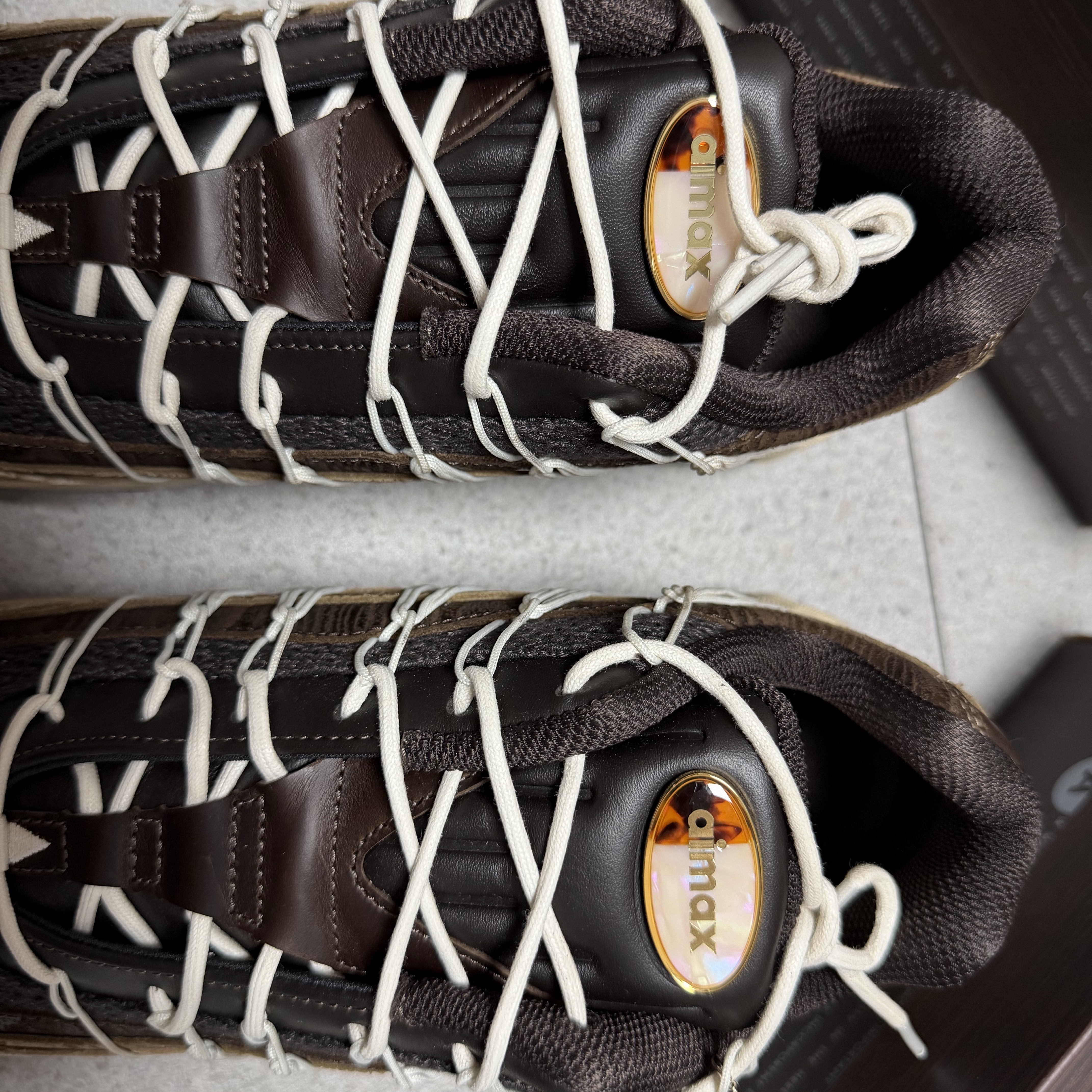 Nike x Phantaci Air max 95 Sanddrift Brown 착용 스타일 - 5