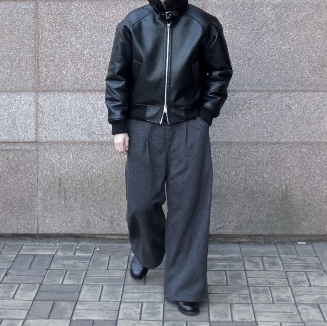 Kinchi Shower - 808 (a) Black 착용 스타일 - 1