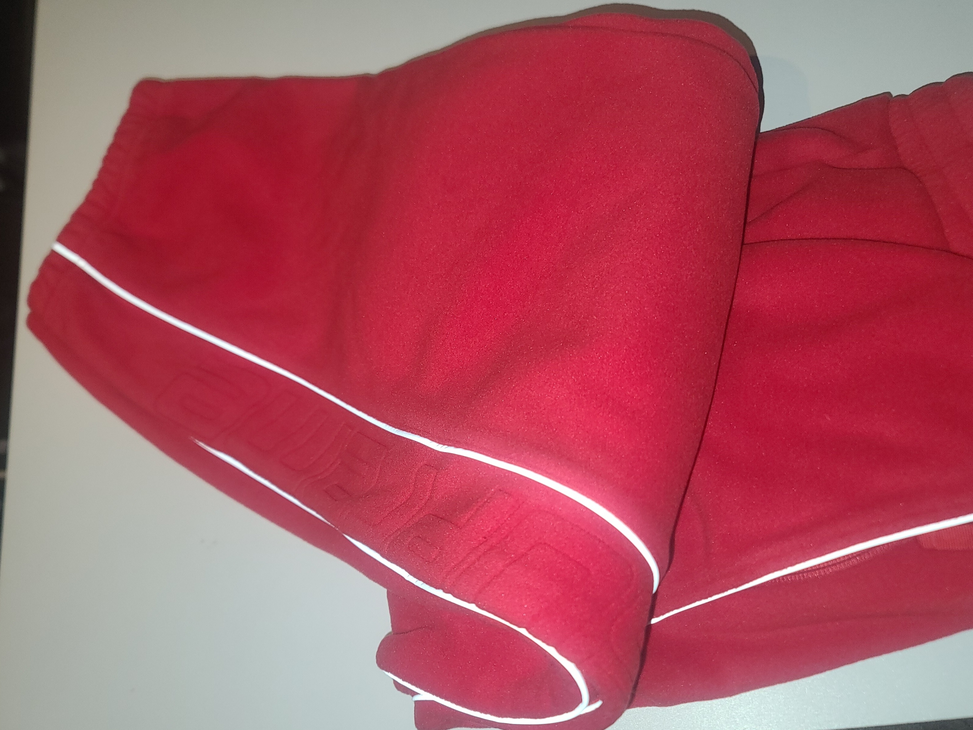 Supreme Polartec Reflective Piping Pant Red - 25FW 착용 스타일