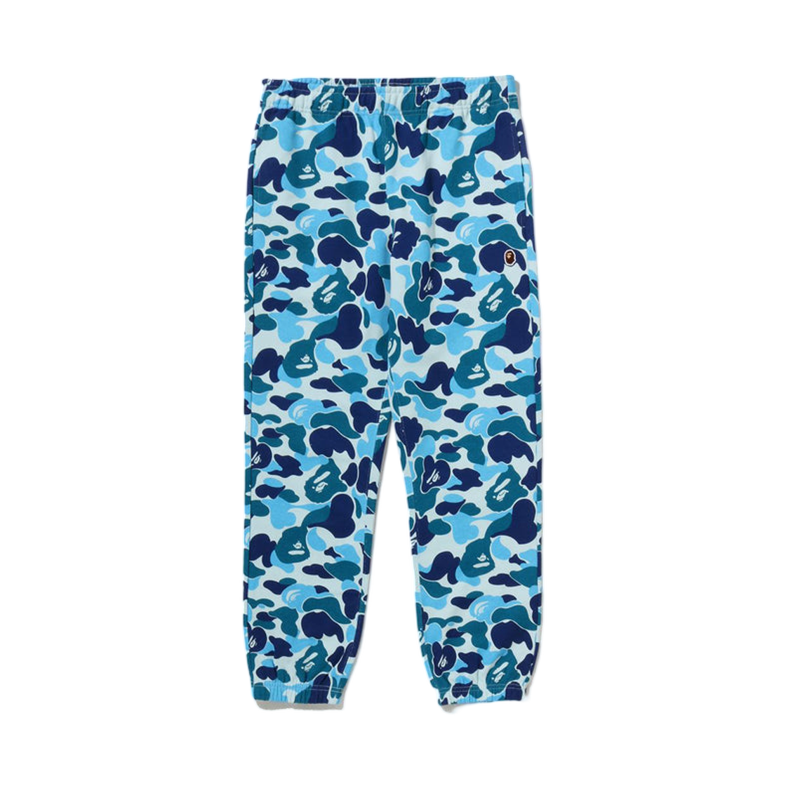 베이프 ABC 카모 에이프 헤드 원 포인트 스웨트팬츠 블루(BAPE ABC Camo Ape Head One Point Sweatpants Blue)