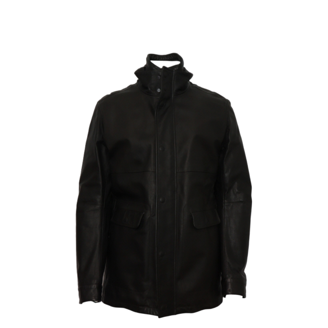 ITI3PEQSUFWP Fendi FPG167 Black Leather Men's Jacket