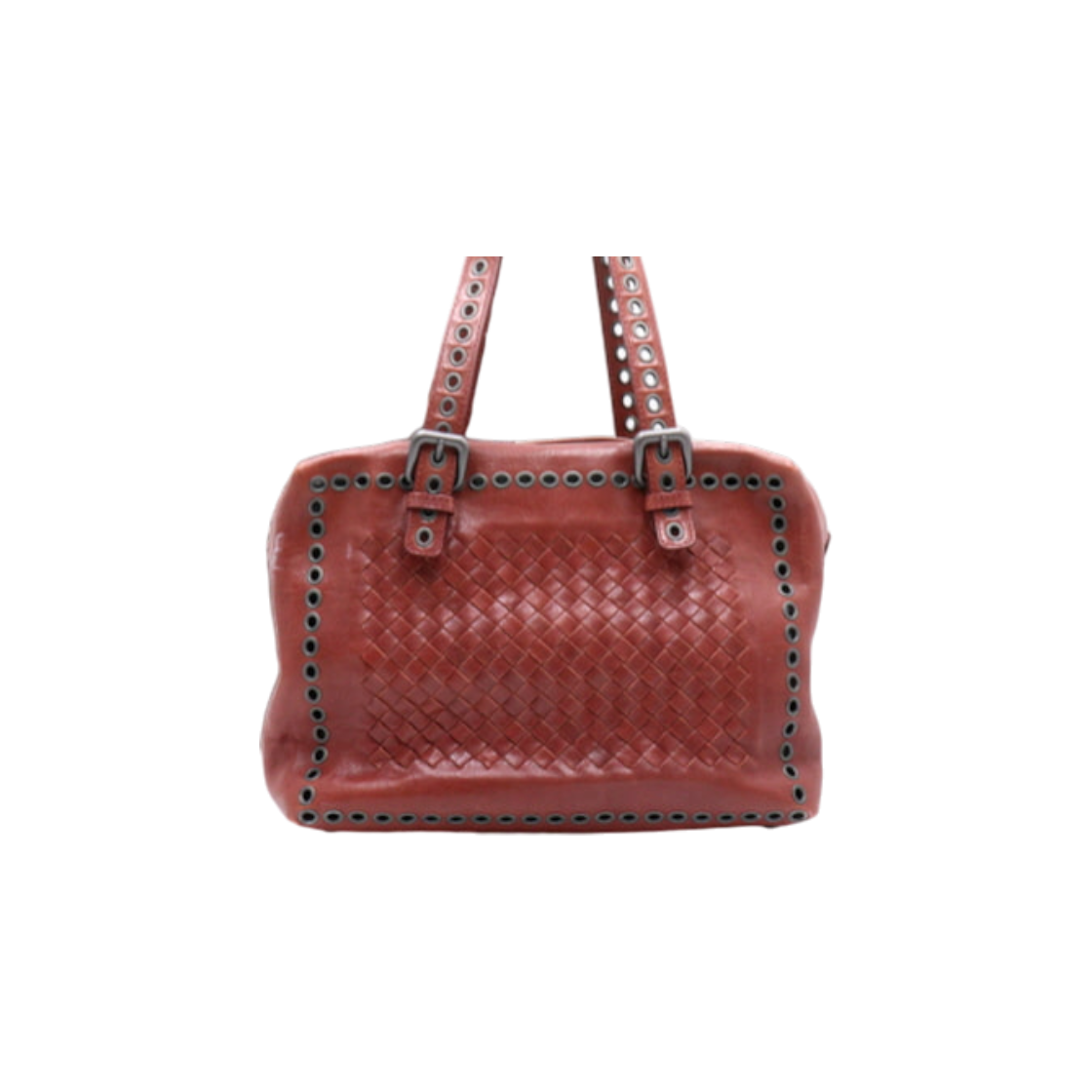 보테가 베네타 232516 브라운 인트레치아토 퍼포 트리밍 여성 토트백 겸 숄더백 aa36585(Bottega Veneta 232516 Brown Intrecciato Perforated Trim Tote & Shoulder Bag AA36585) - 1