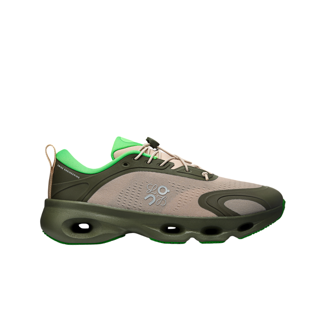 3WF30604724 (W) Loewe x On Running Cloudsolo Khaki Green Sand