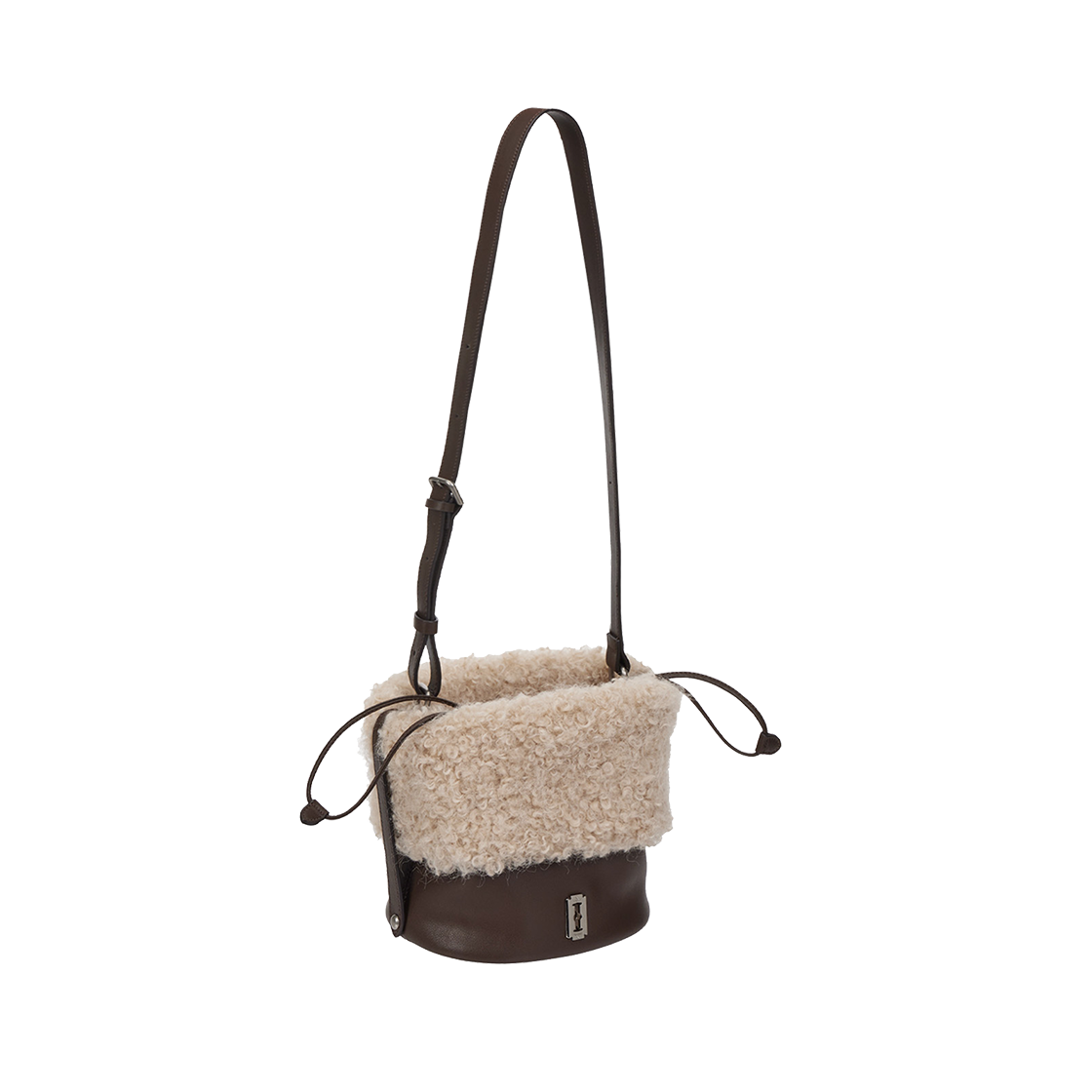 분크 퍼펙 퍼지 숄더 스몰 브라운(vunque Perfec Fuzzy Shoulder S Brown)