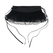 mihev Layered Polka Dot Lace Skirt
