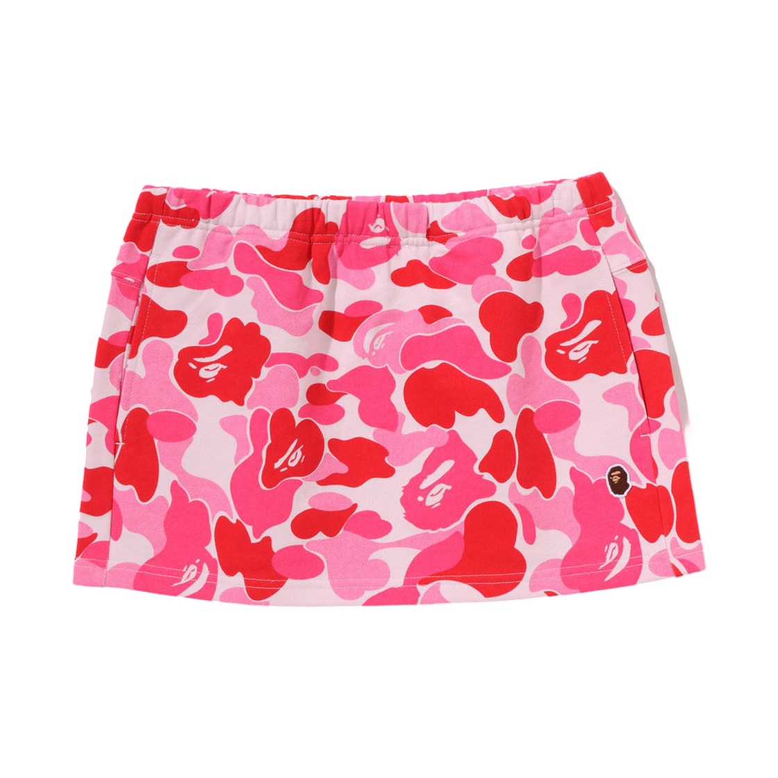 - (W) BAPE ABC Camo Sweat Skirt Pink