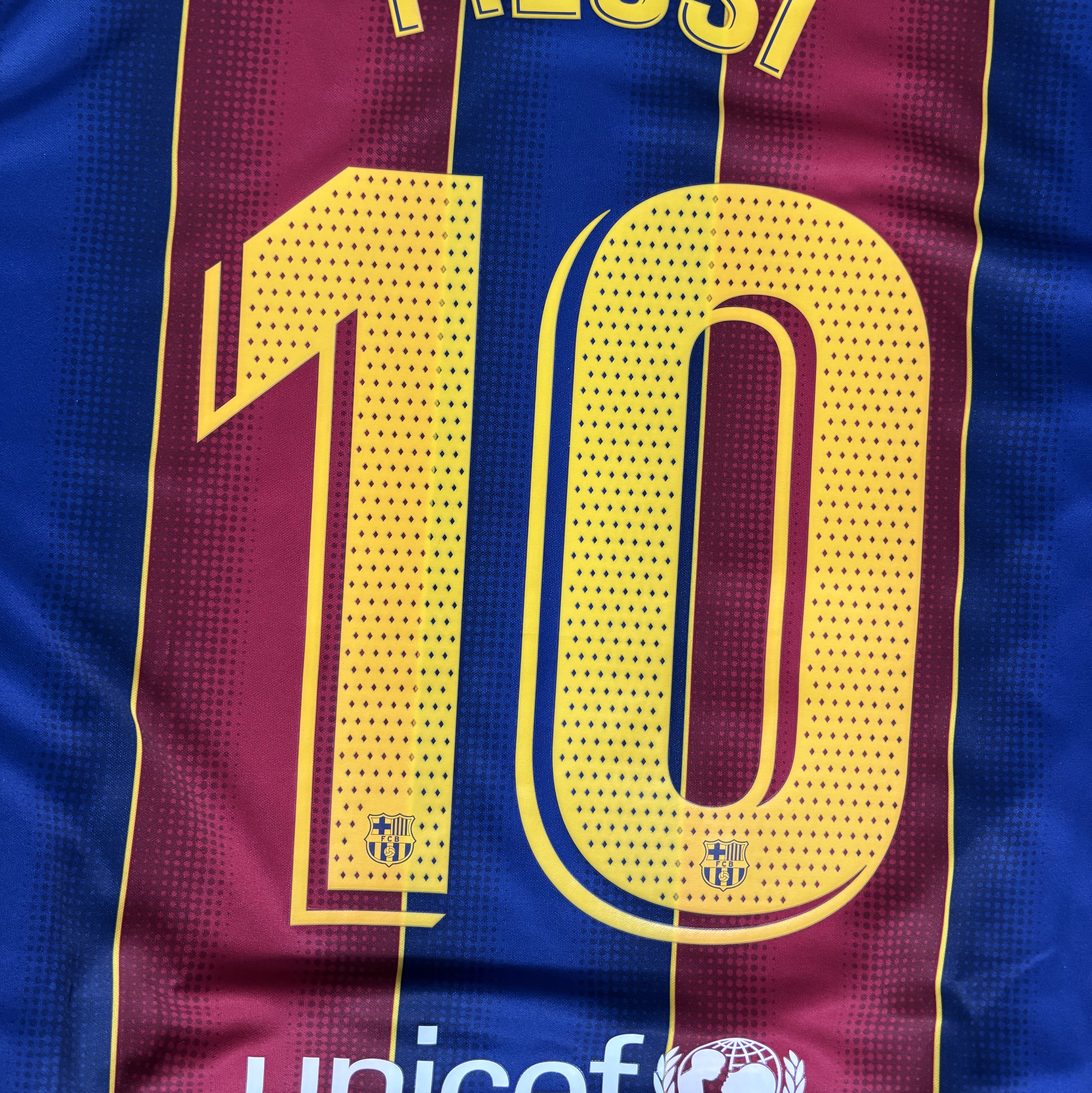 Nike FC Barcelona 2020/21 Dri-Fit Stadium Home Jersey Deep Royal Blue Varsity Maize (Non Marking Ver.) 착용 스타일 - 4