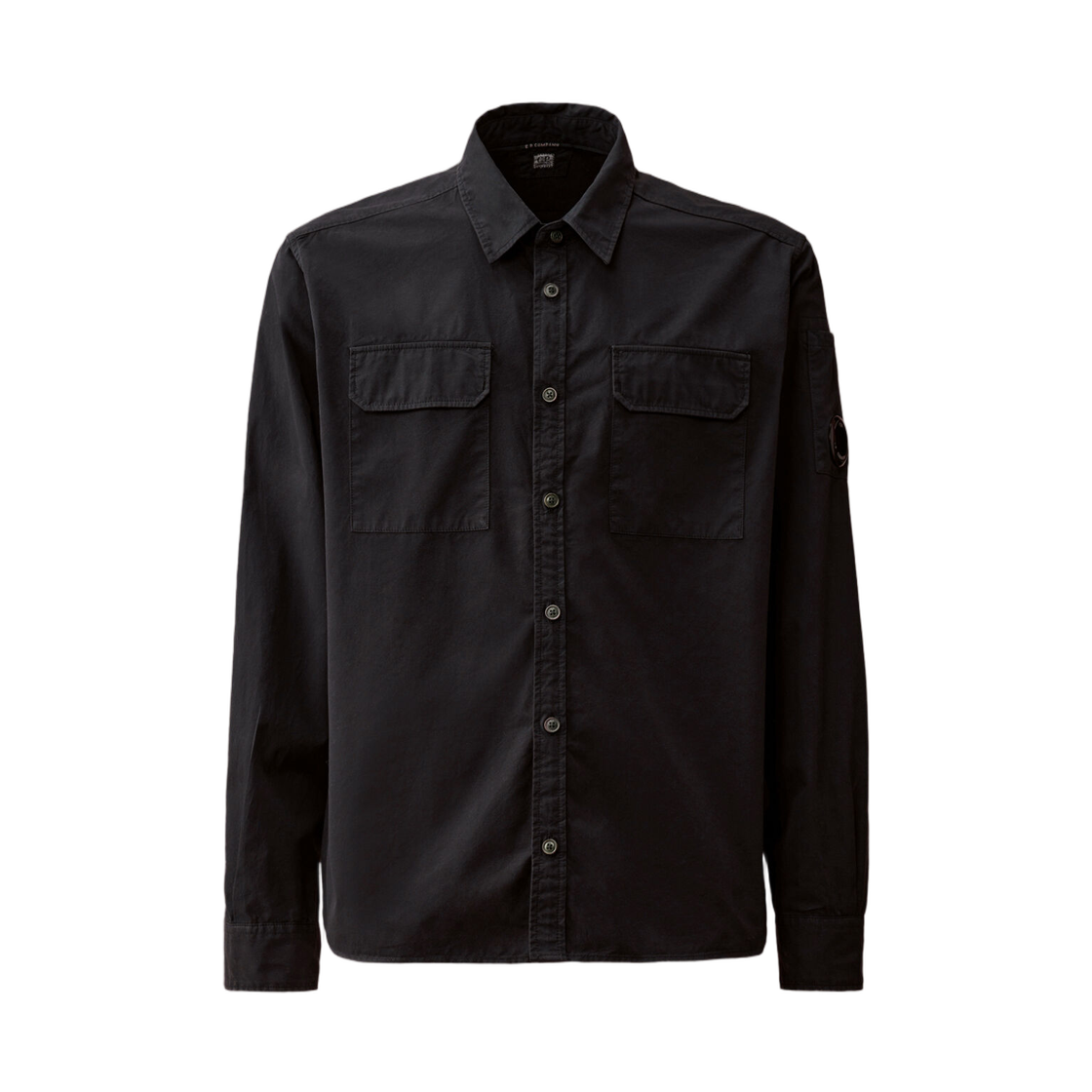 RCCMSH706A110143G888 C.P. Company Organic Gabardine Long Sleeve Lens Shirt Total Eclipse Blue - 25FW