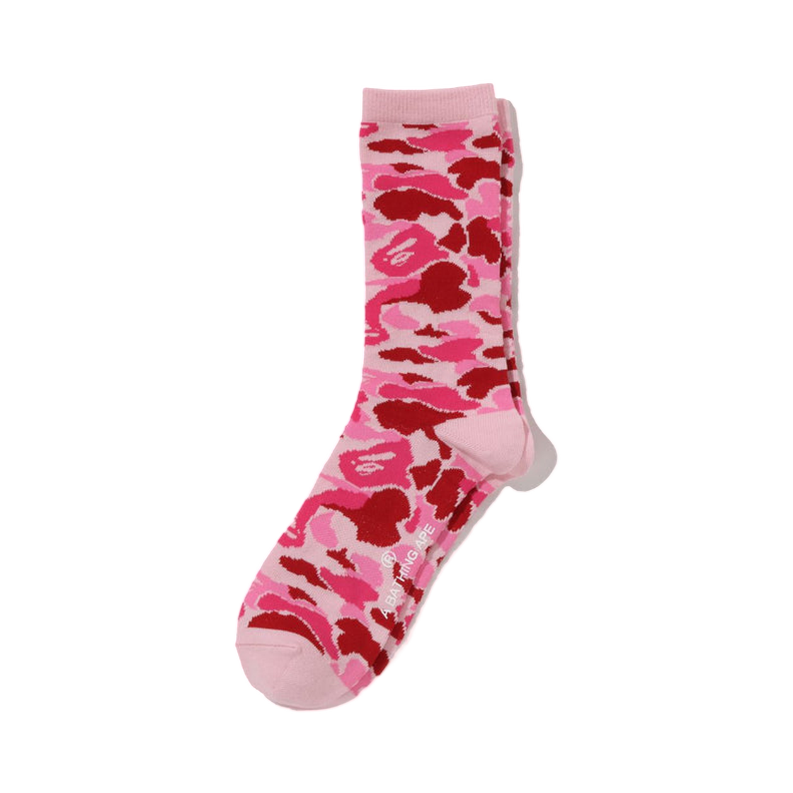 - BAPE ABC Camo Jacquard Socks Pink