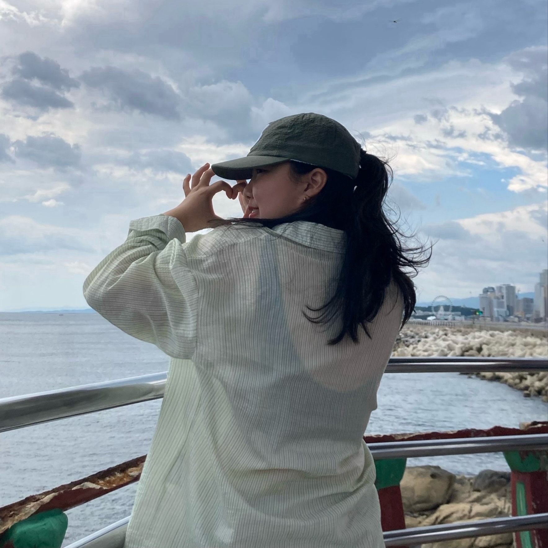 Supreme Seersucker S Logo 6-Panel Green - 24SS 착용 스타일