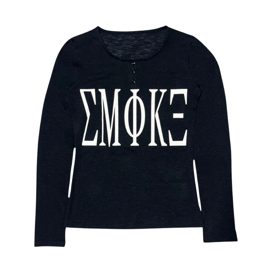 스모크어스타 스모크 코드 롱 슬리브 블랙(Smokeastar Smoke Code Long-Sleeve Black)
