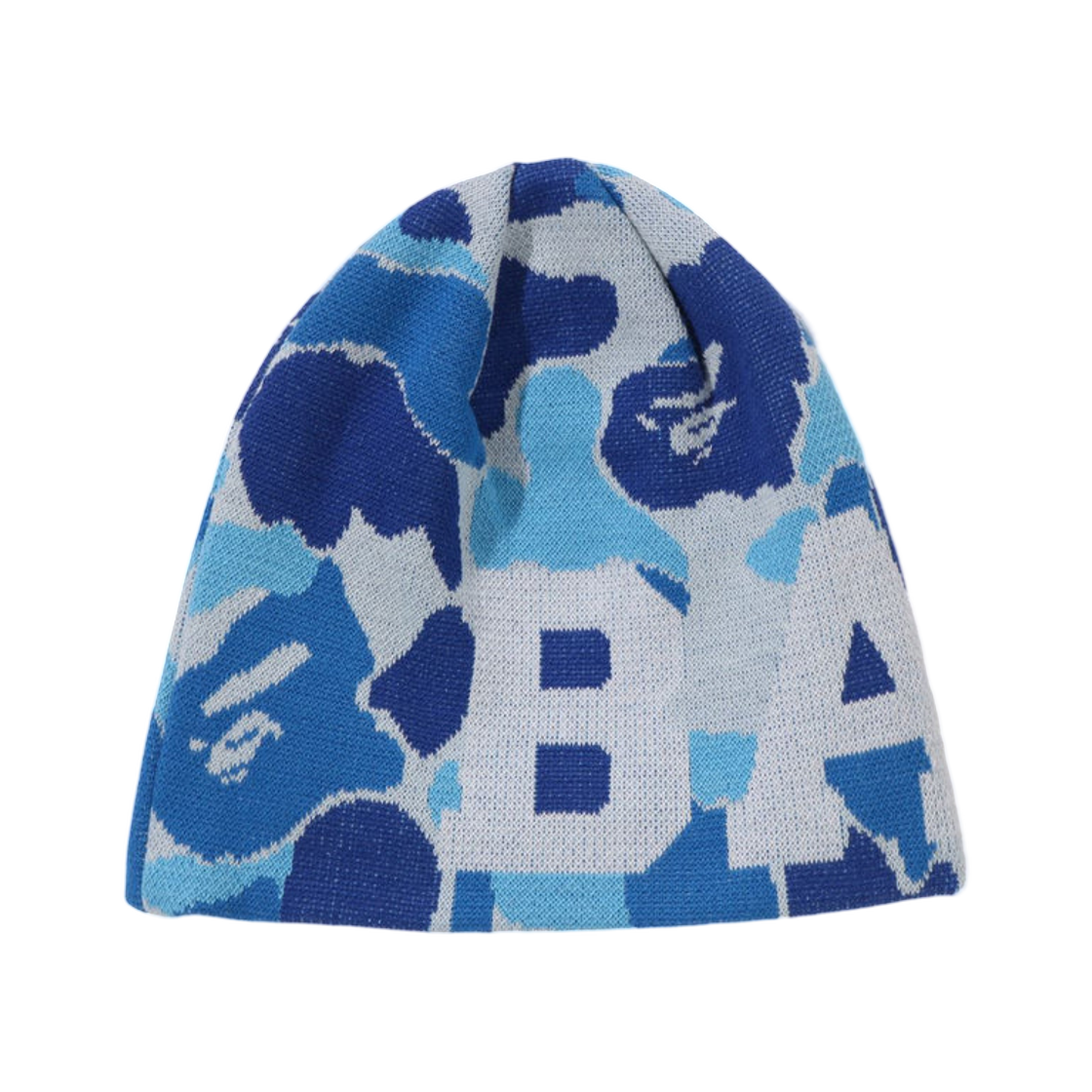 - BAPE ABC Camo Knit Cap Blue
