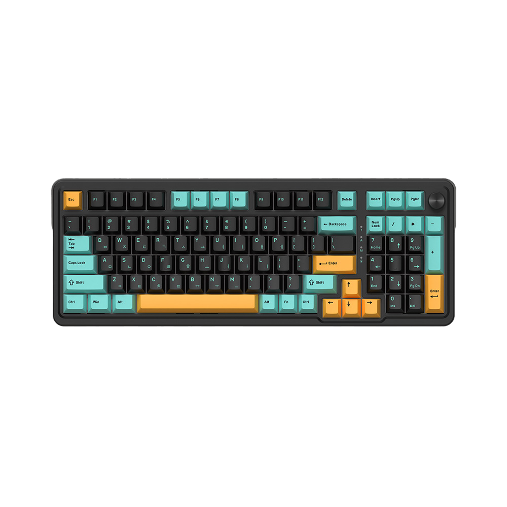 앱코 AK998 8K OTEMU 특주축 기계식 키보드 블랙 저소음 피치축(ABKO AK9988KOTEMU Special axis Mechanical keyboard black low noise pitch axis)