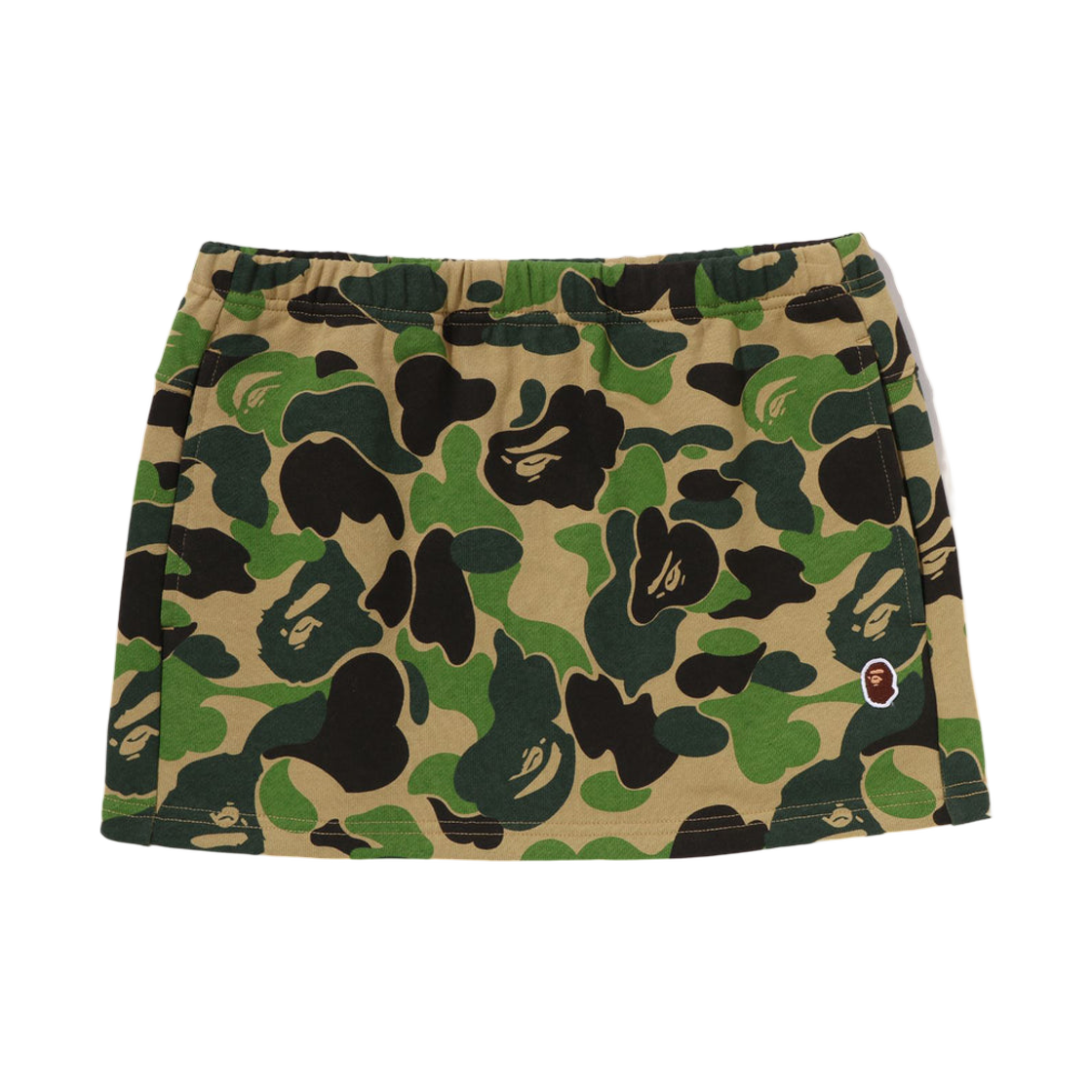 - (W) BAPE ABC Camo Sweat Skirt Green