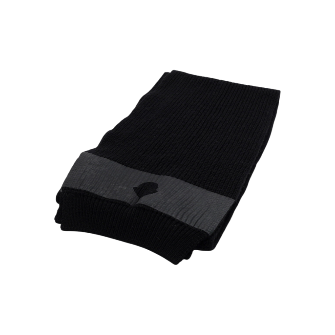 IT67UULFE5DQ Moncler BD411774FQRT Black Virgin Wool Unisex Scarf