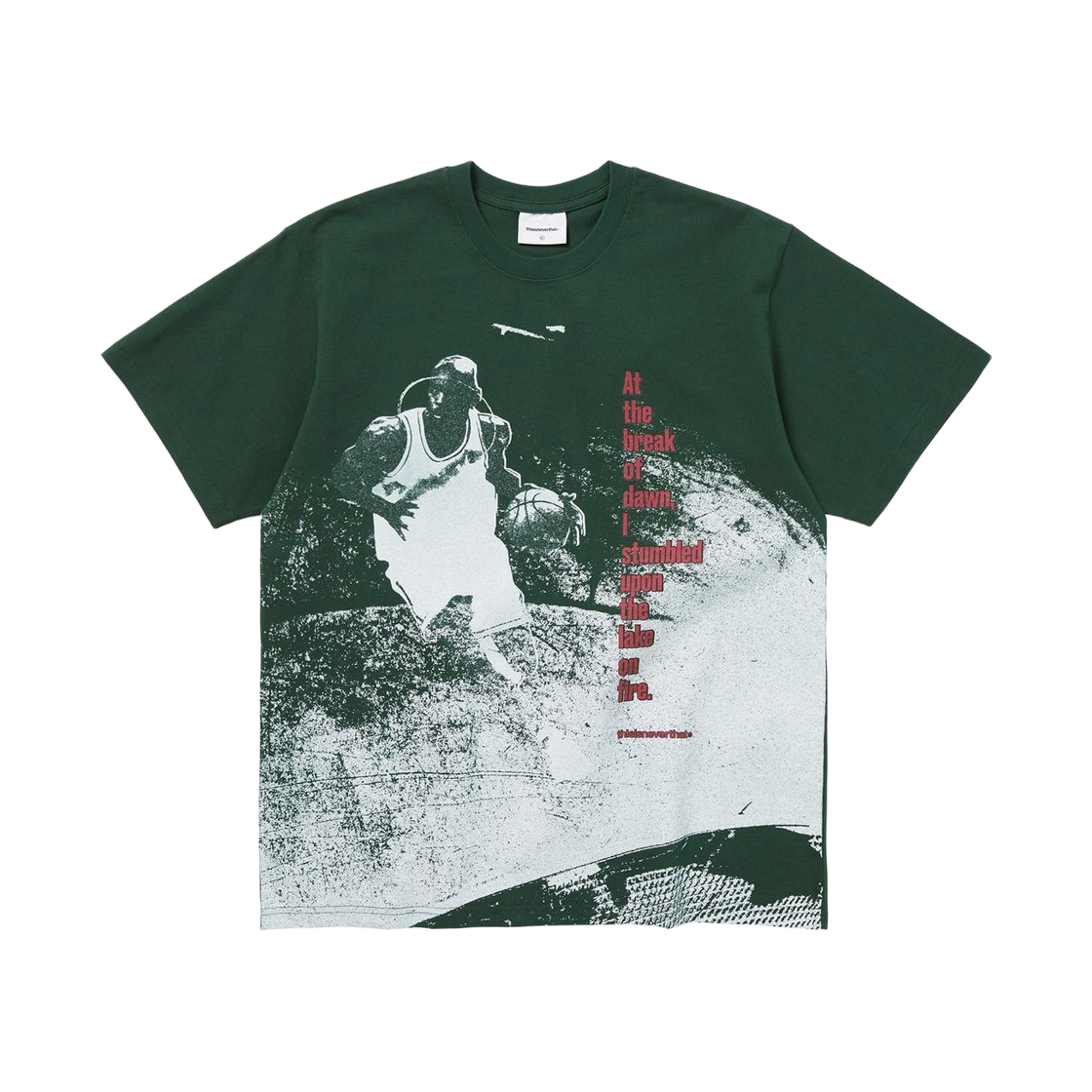 디스이즈네버댓 풀 코트 티셔츠 포레스트(Thisisneverthat Full Court T-Shirt Forest) - 1