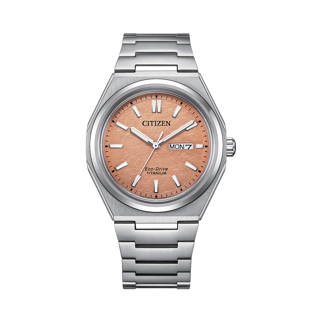 시티즌 슈퍼 티타늄 에코드라이브 39.5mm 스테인리스 스틸 오렌지 실버(Citizen Super Titanium Eco-Drive 39.5mm Stainless Steel Orange Silver) - 1