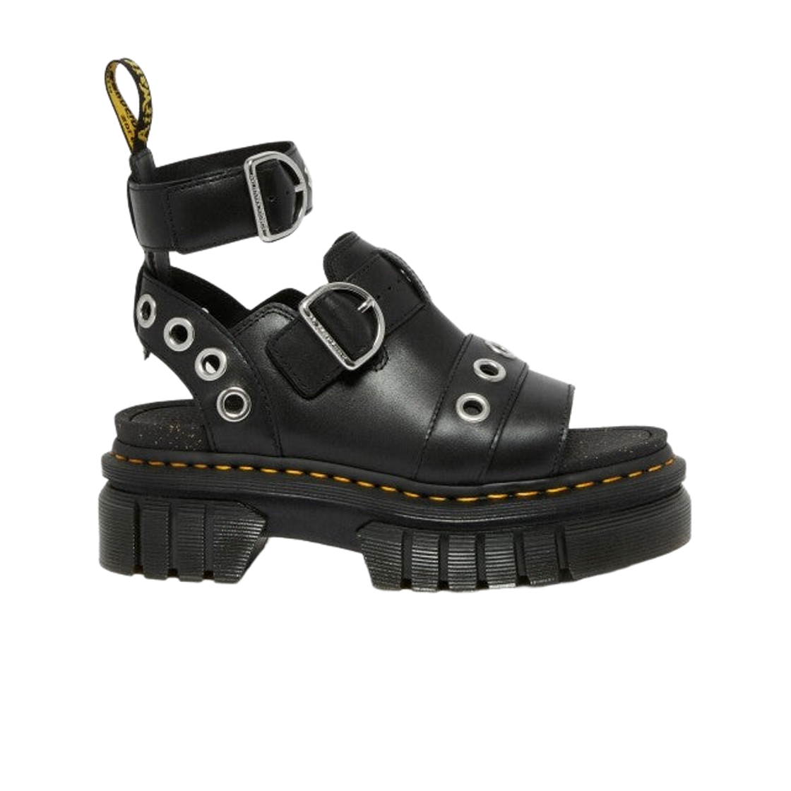 (W) 닥터마틴 리키 하드웨어 샌들 블랙((W) Dr. Martens Ricki Hardware Sandal Black) - 1