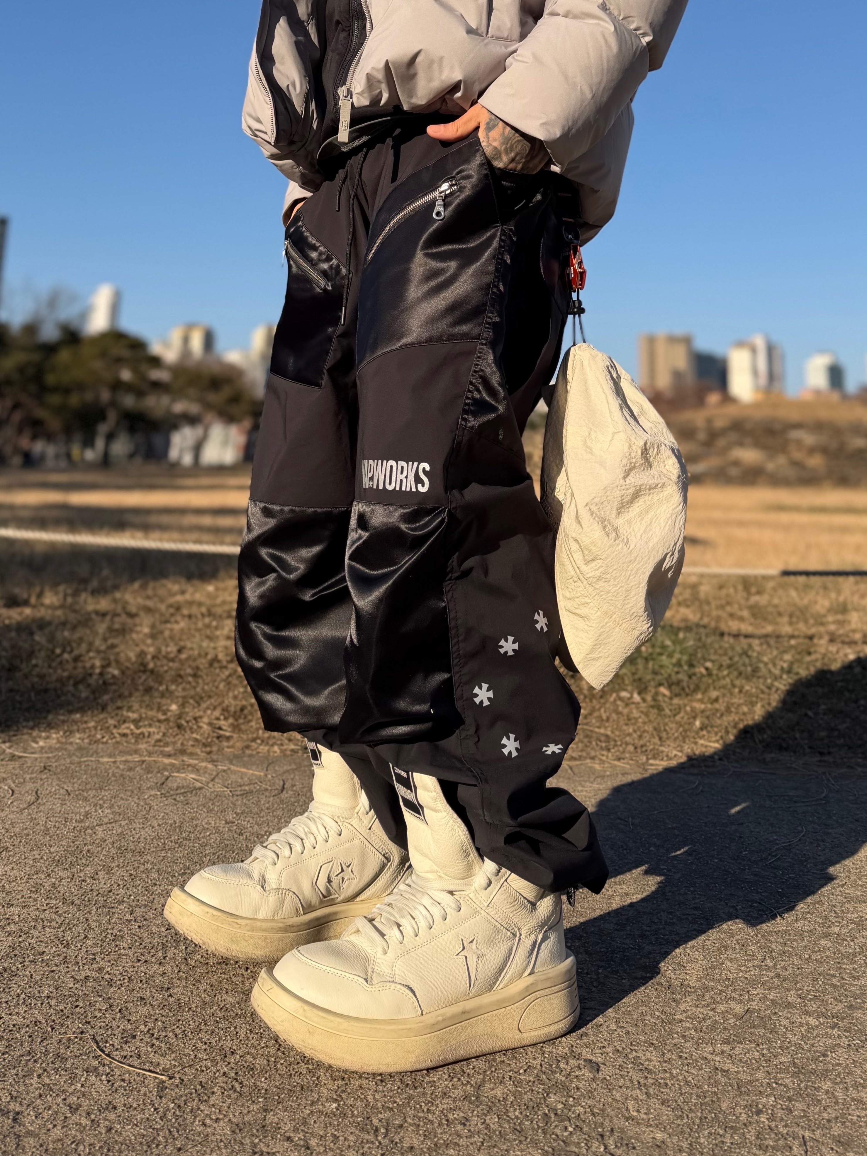 Converse x Drkshdw Turbowpn Egret 착용 스타일 - 2
