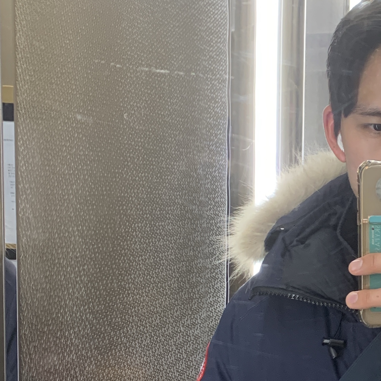 Canada Goose Langford Parka Admiral Blue 착용 스타일