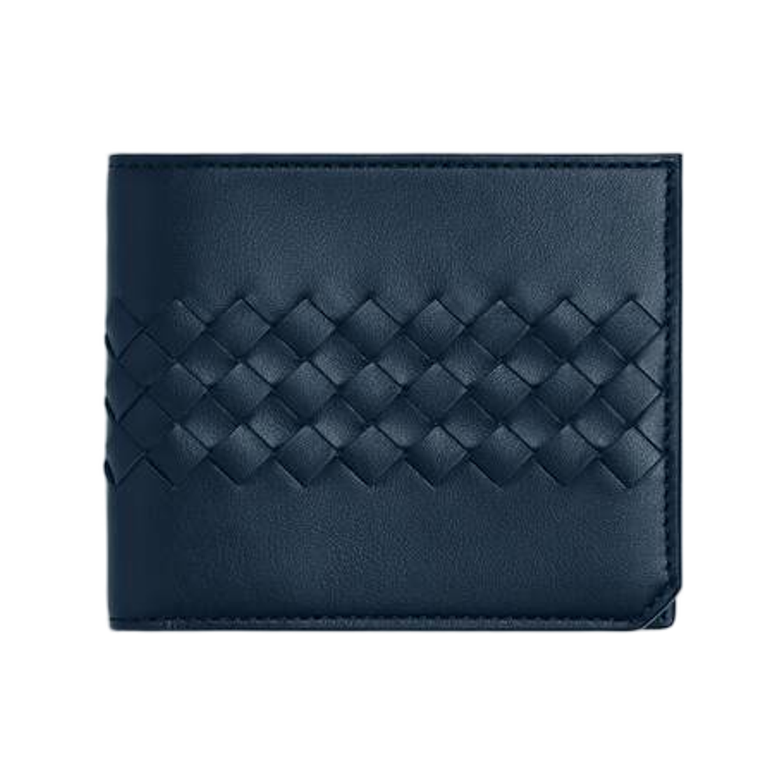 보테가 베네타 인트레치아토 피콜로 바이폴드 월렛 넵튠(Bottega Veneta Intrecciato Piccolo Bi-Fold Wallet Neptune) - 1