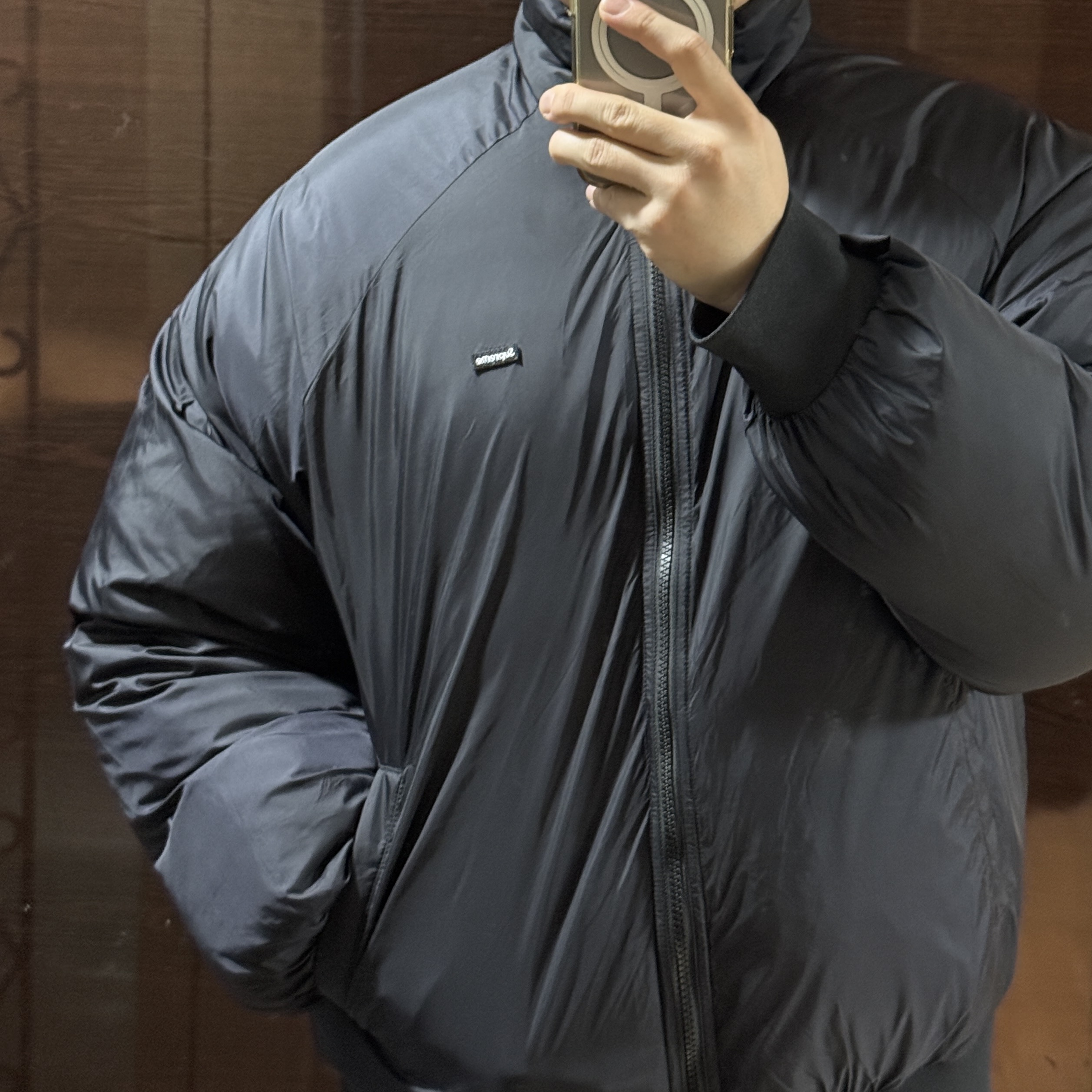 Supreme 2-In-1 Gore-Tex Parka + Reversible 700-Fill Down Liner Jacket Black - 25FW 착용 스타일 - 2