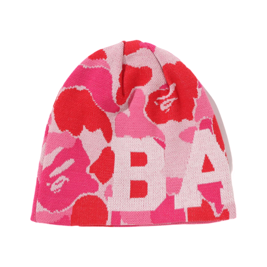 - BAPE ABC Camo Knit Cap Pink
