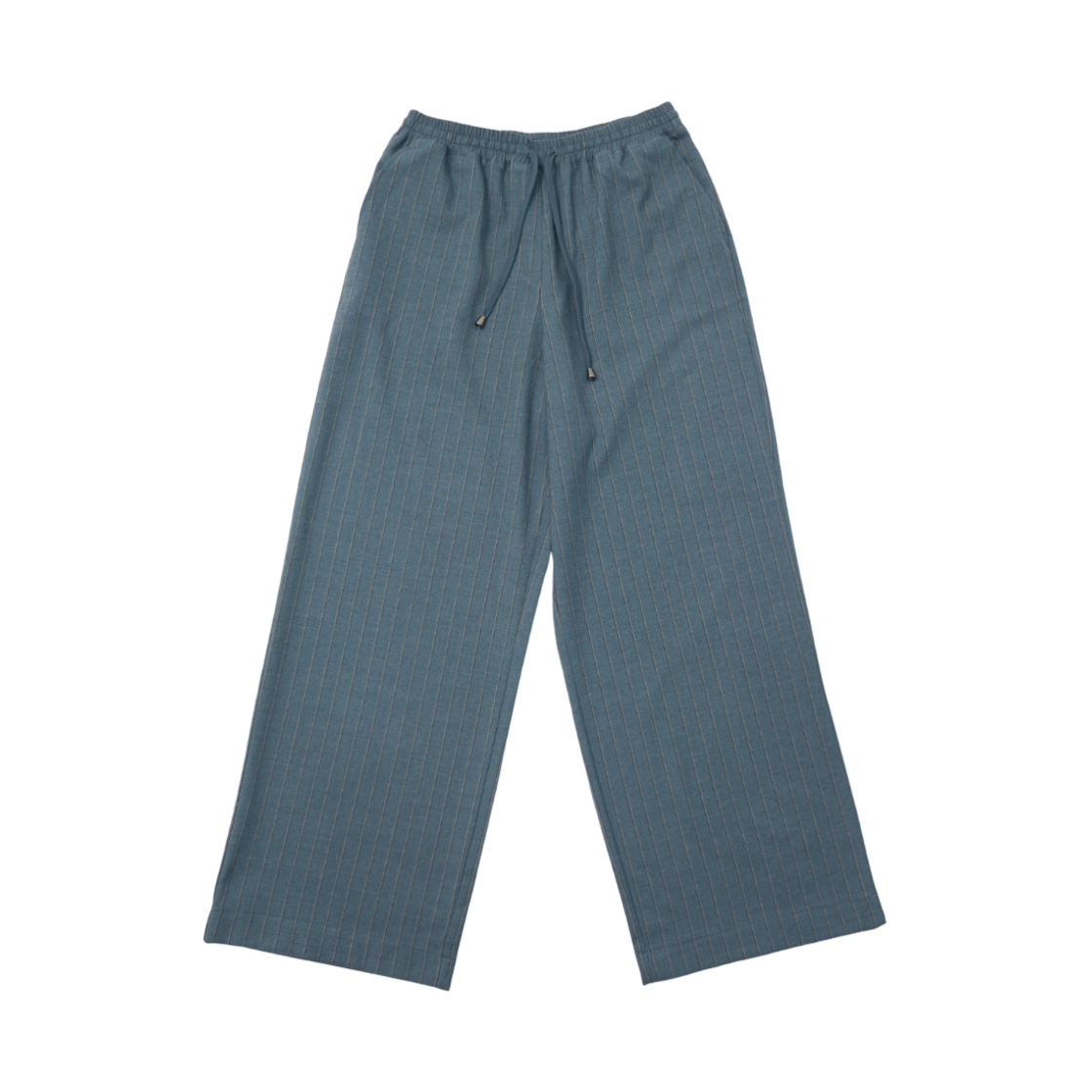 미헤브 캐주얼 스트라이프 와이드 슬랙스 블루(mihev Casual Striped Wide Slacks Blue) - 1