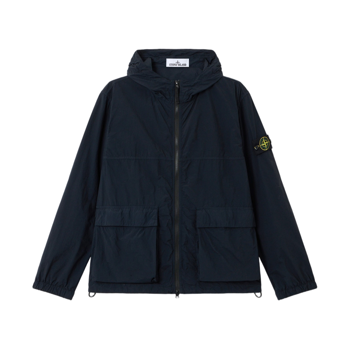 L1S1541001-12S0345-V0020 Stone Island 4100112 Nylon Smerigliato-TC Short Hooded Parka with Anti-Drop Navy Blue - 26SS
