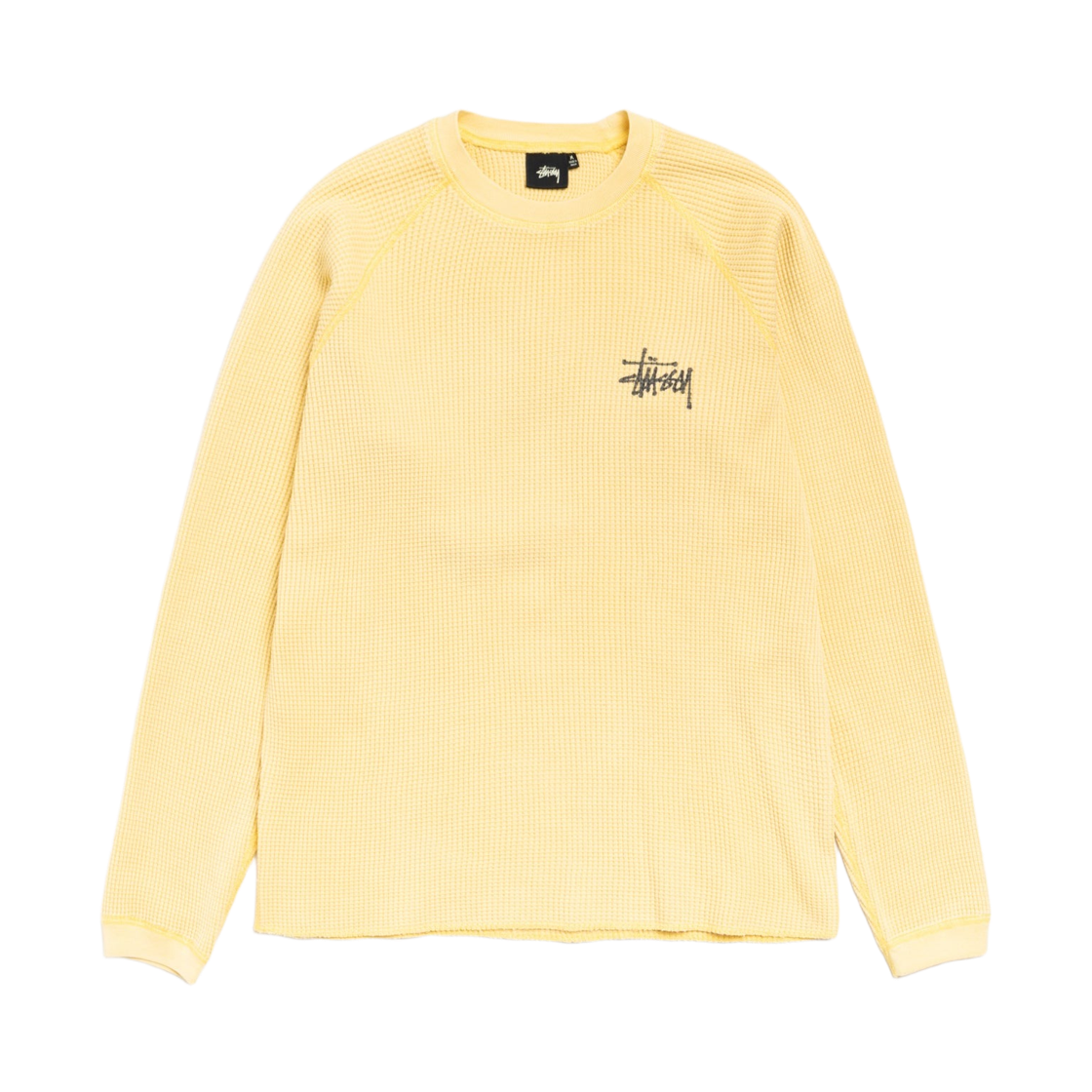 스투시 래글런 써멀 롱슬리브 크루 페일 옐로우(Stussy Raglan Thermal LS Crew Pale Yellow) - 2