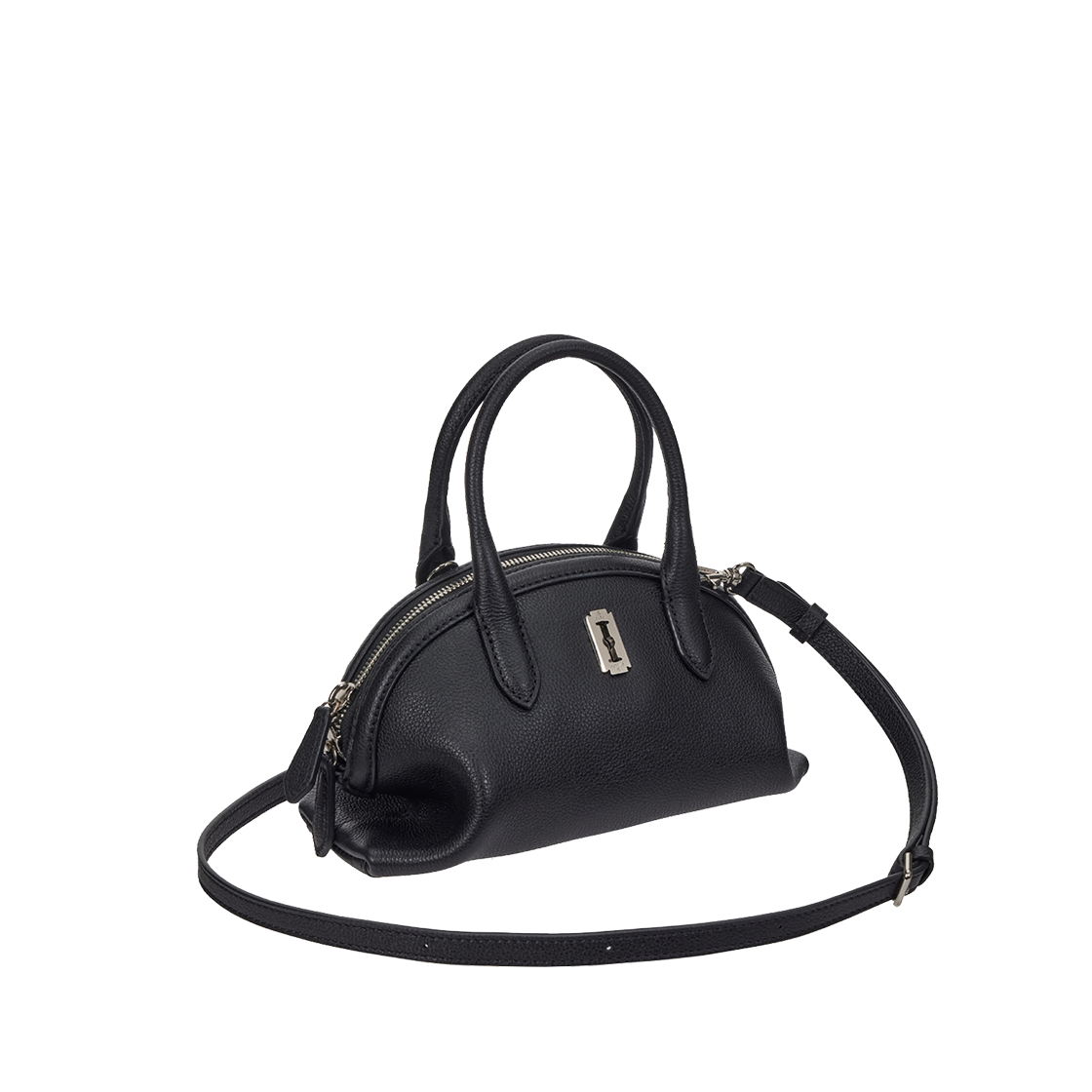 분크 하프문 커브 토트 스몰 블랙(vunque Halfmoon Curve Tote S Black)