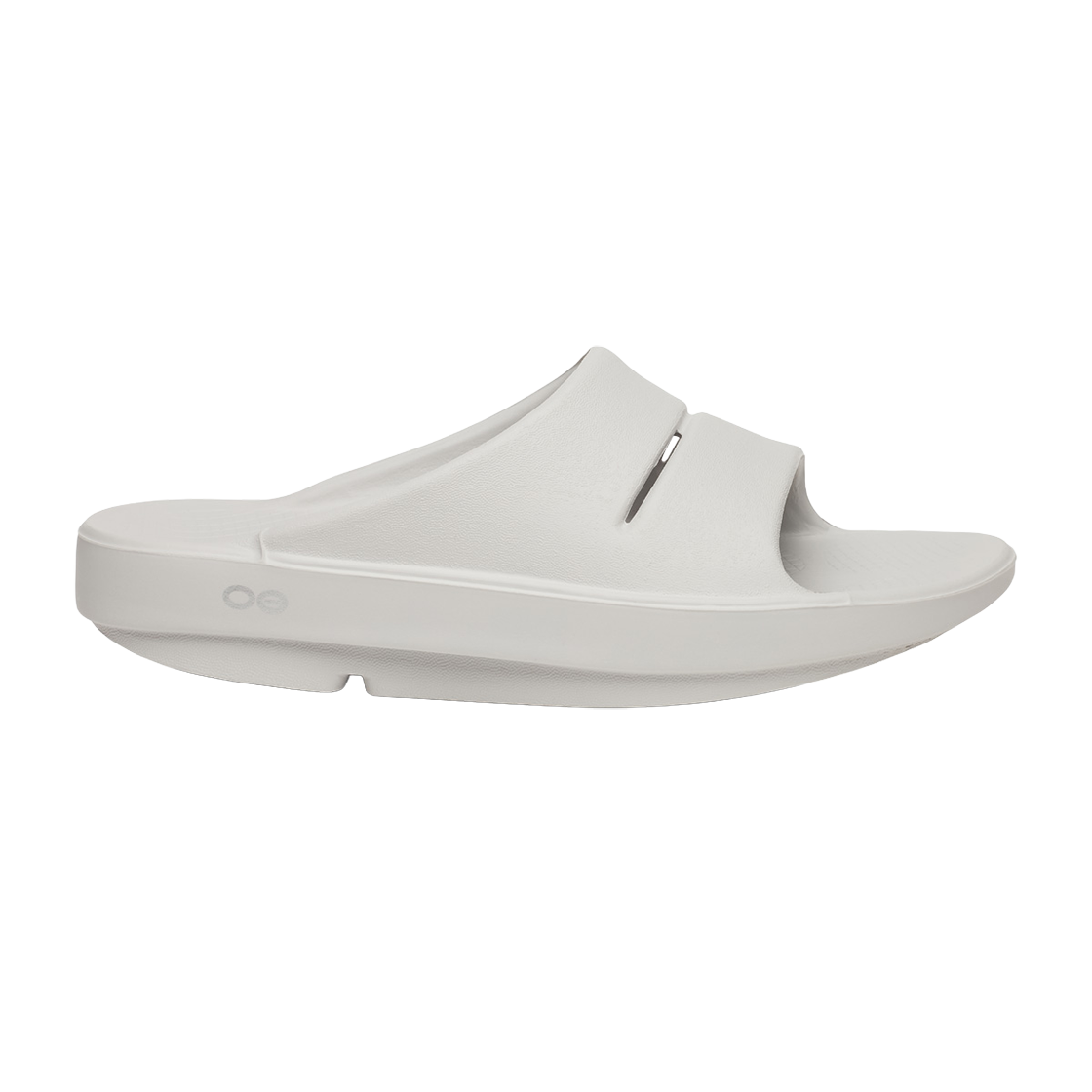 UPSO6G110G1 OOFOS Ooahh Light Gray Unisex Slides